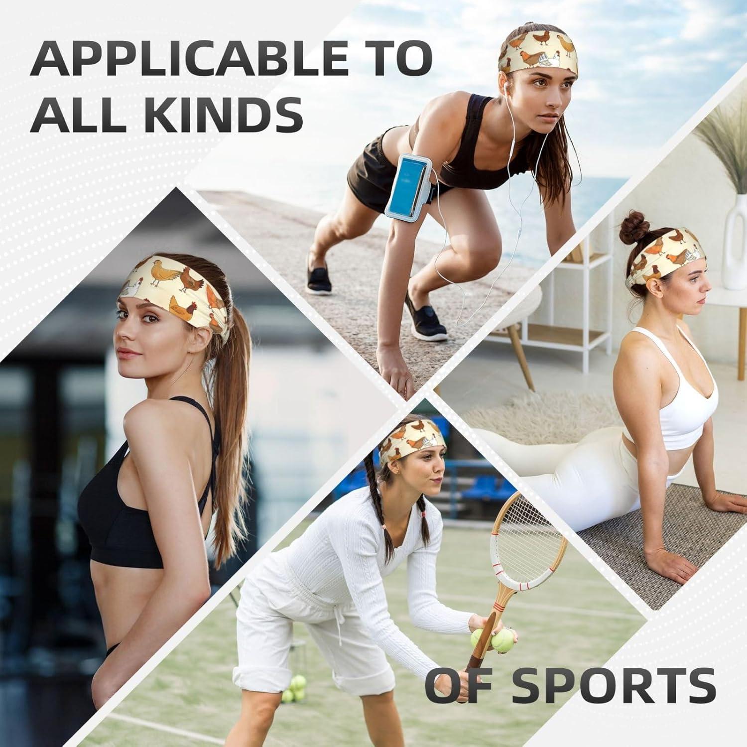 Diadema deportiva DSSWTP unisex absorbente de sudor 95% poliéster