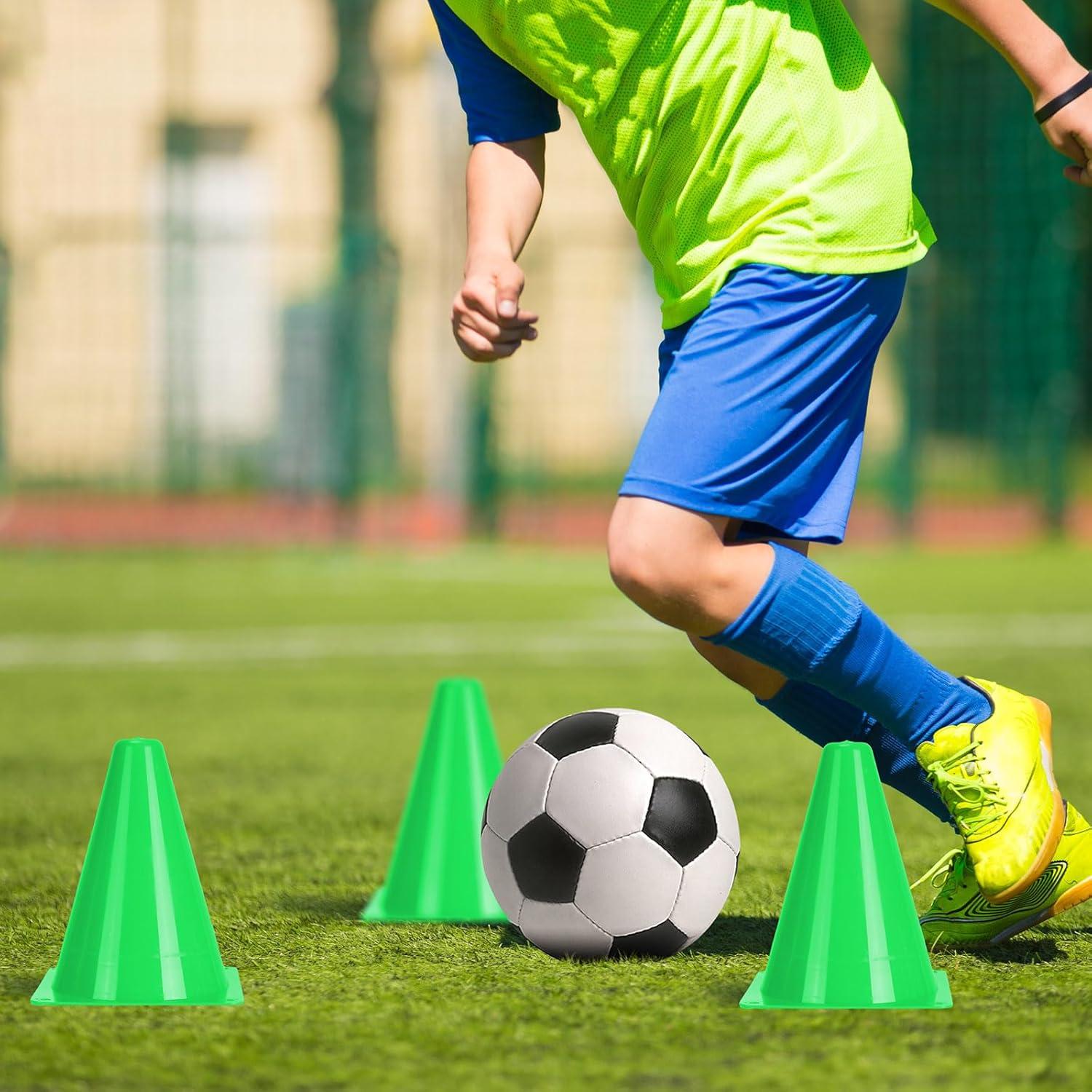 Conos de Tráfico Mini Geetery 100 Pcs 18 cm Verde