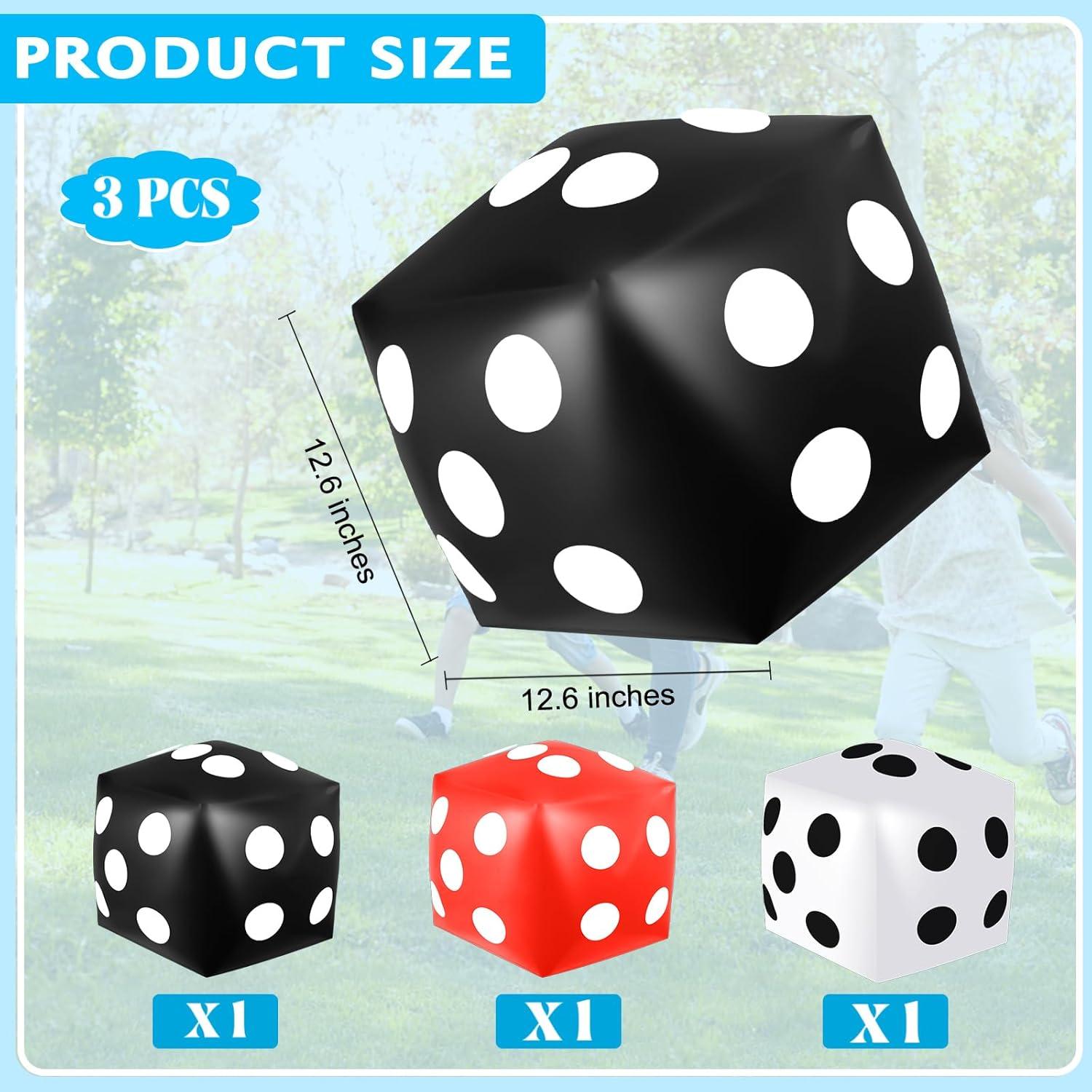 Juego de Dados Inflables Gigantes SAYAYA 3 Piezas 32 cm