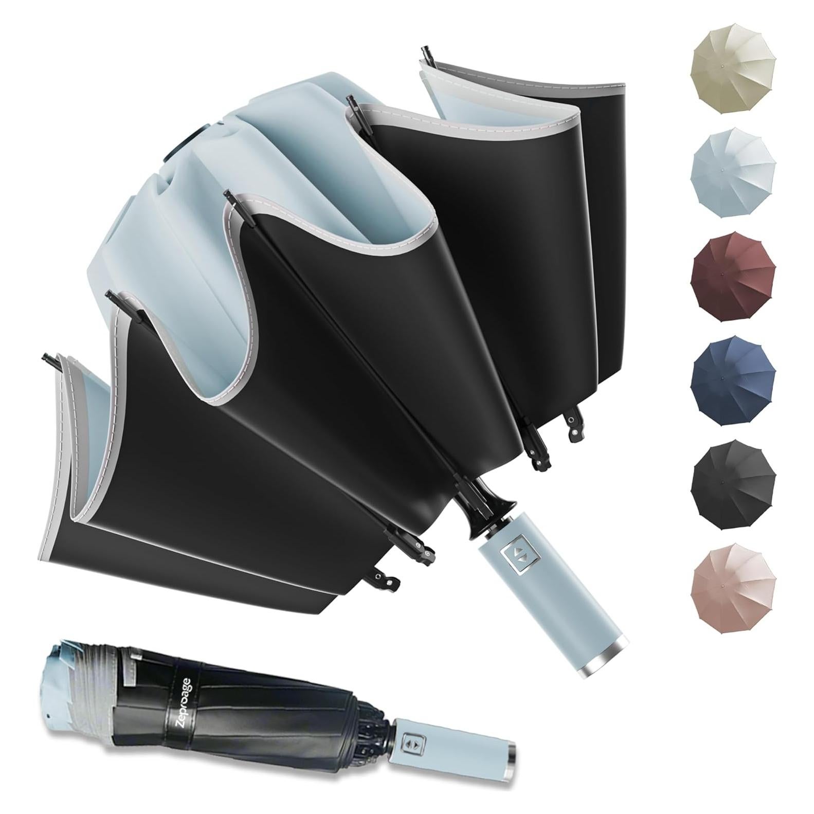 Paraguas Invertido Automático Zeproage UV 50+ Plegable 116.84 cm