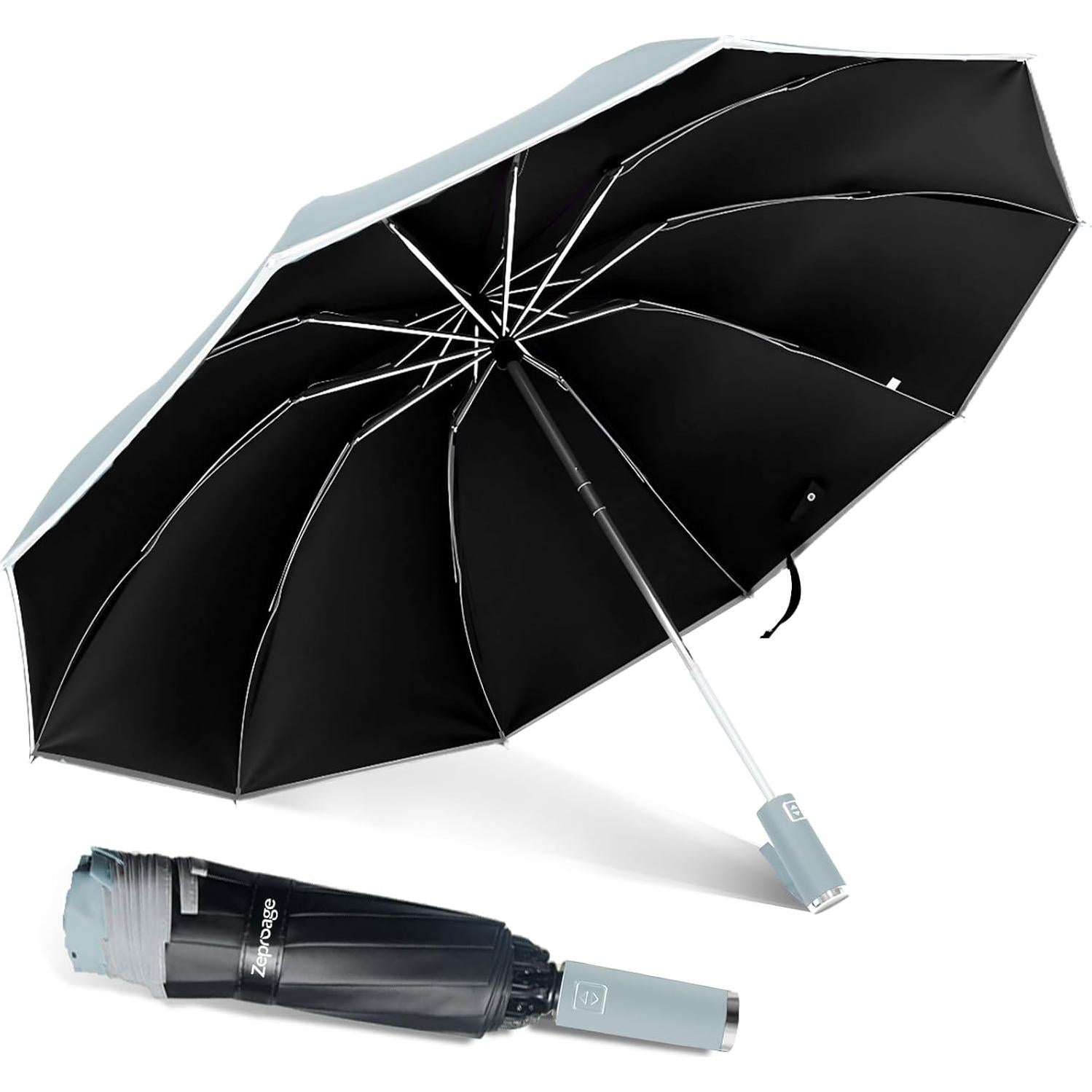 Paraguas Invertido Automático Zeproage UV 50+ Plegable 116.84 cm