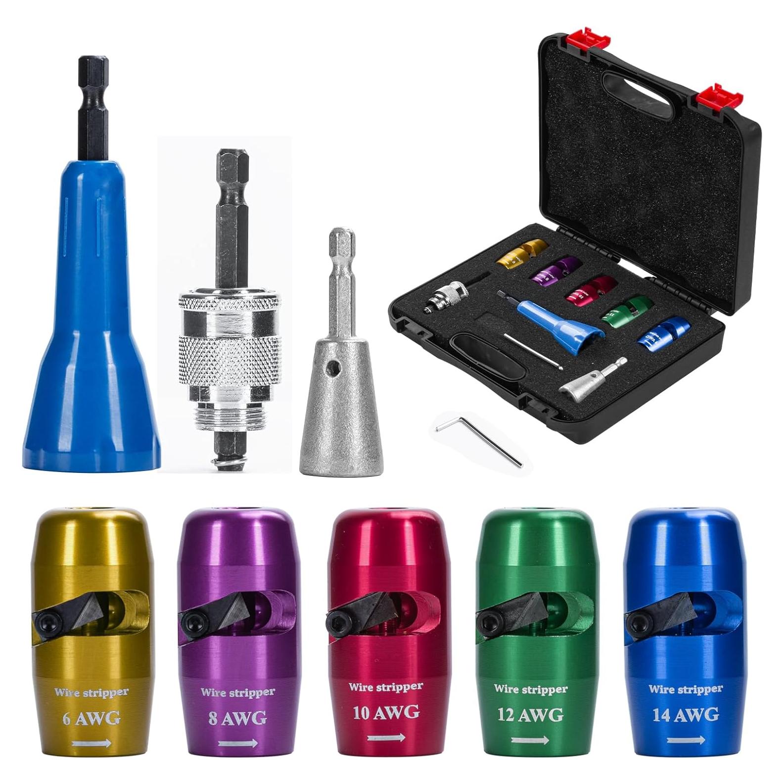 Desforradora de Cables Mozeyerh 8 en 1 para Taladro 0.62 kg