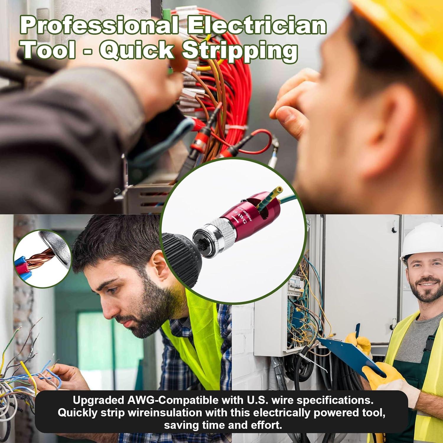 Desforradora de Cables Mozeyerh 8 en 1 para Taladro 0.62 kg