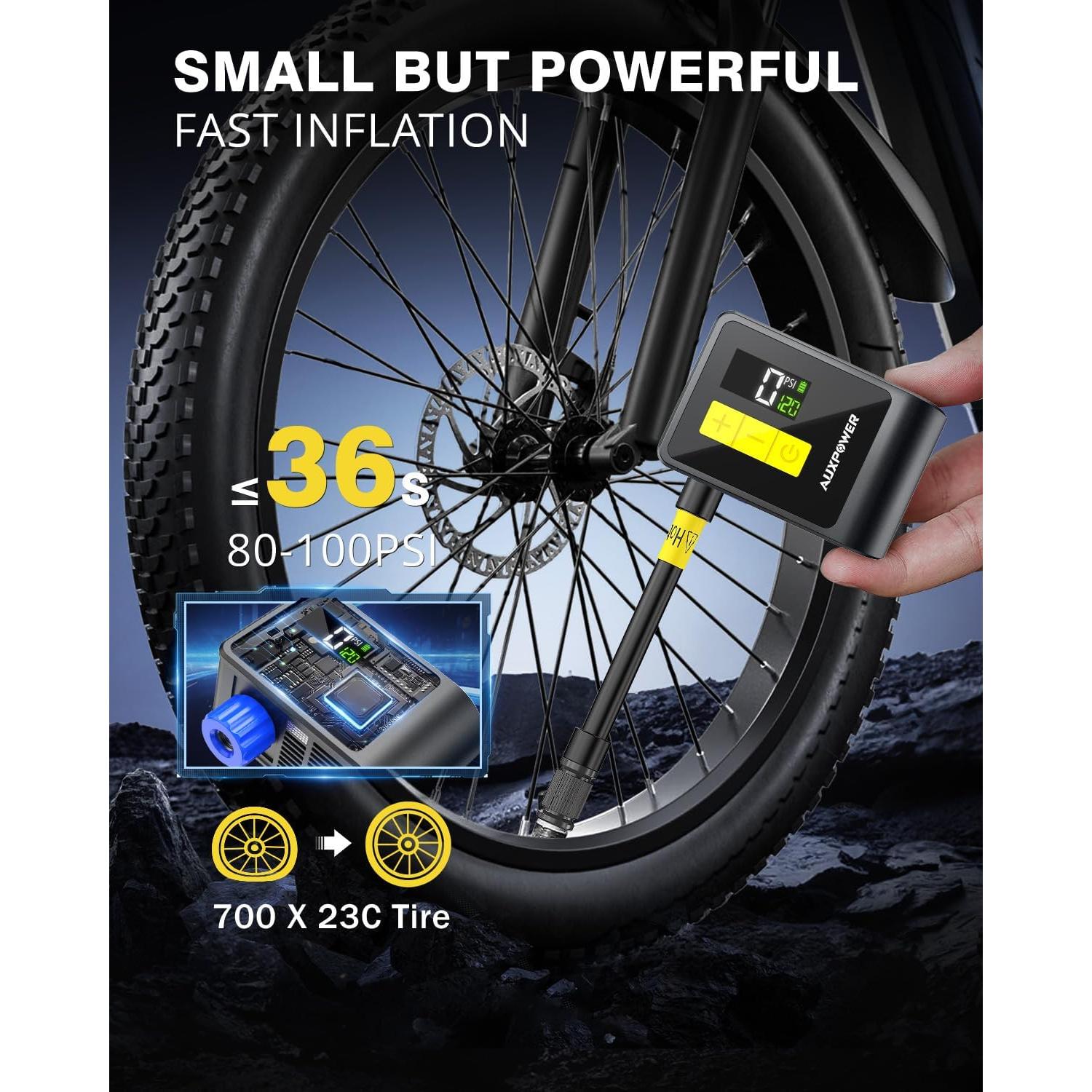 Bomba Eléctrica Auxpower AP-BL03 120PSI con Manómetro