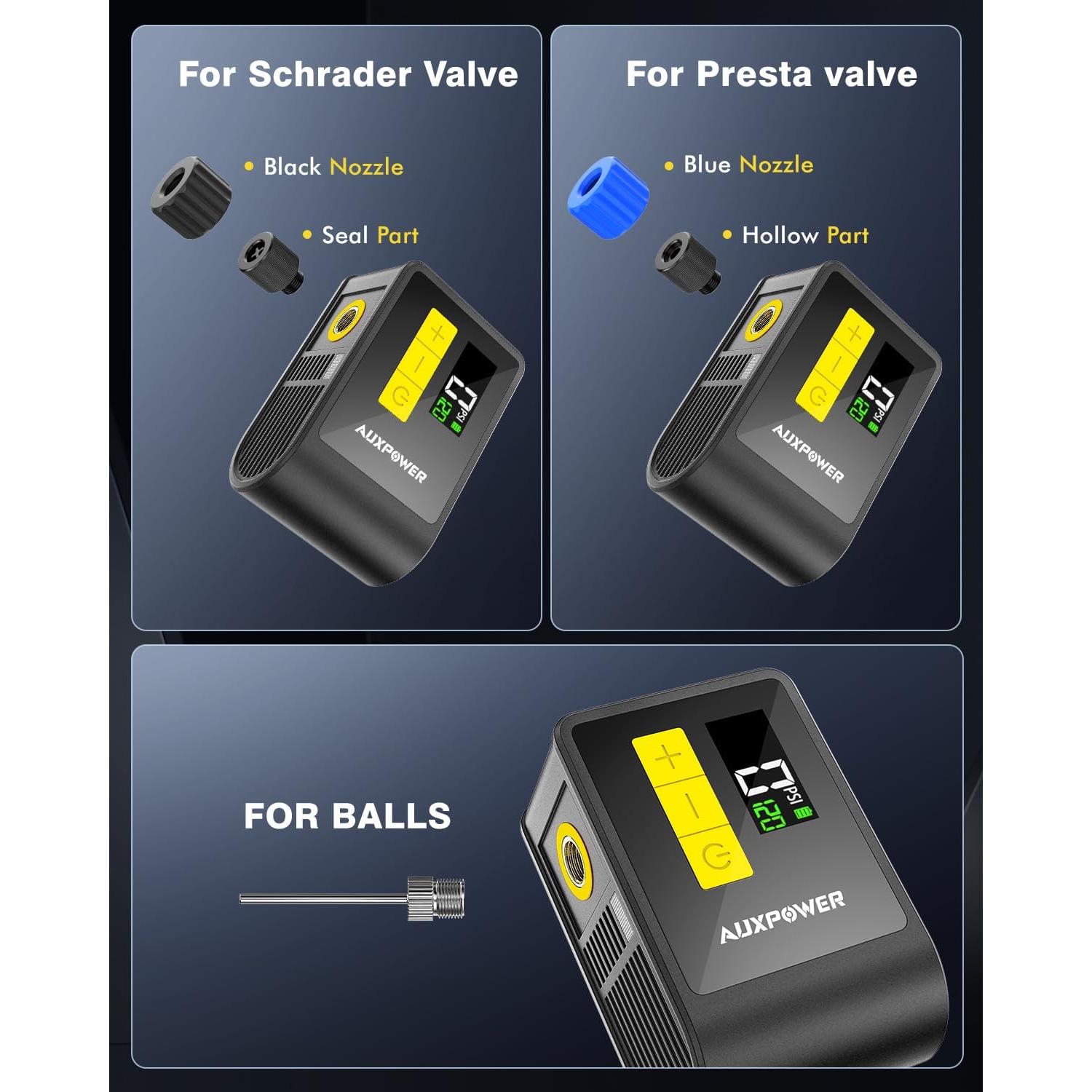 Bomba Eléctrica Auxpower AP-BL03 120PSI con Manómetro