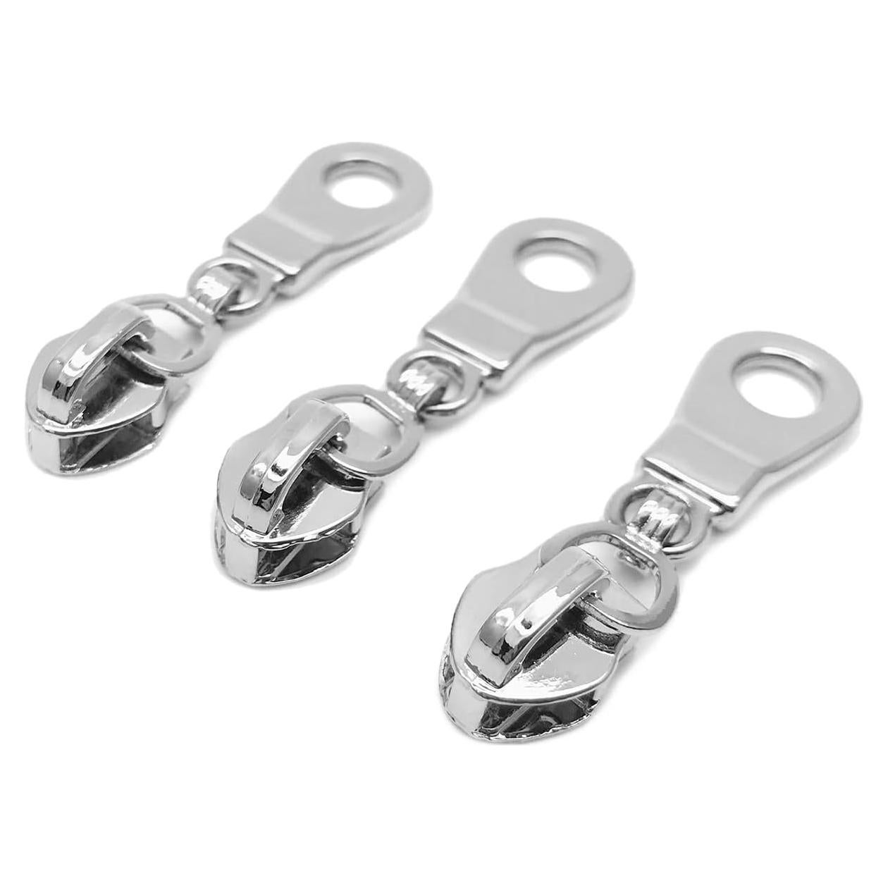 Tiradores de Cremallera Goyunwell #5 Plata 50pcs Metal Nylon
