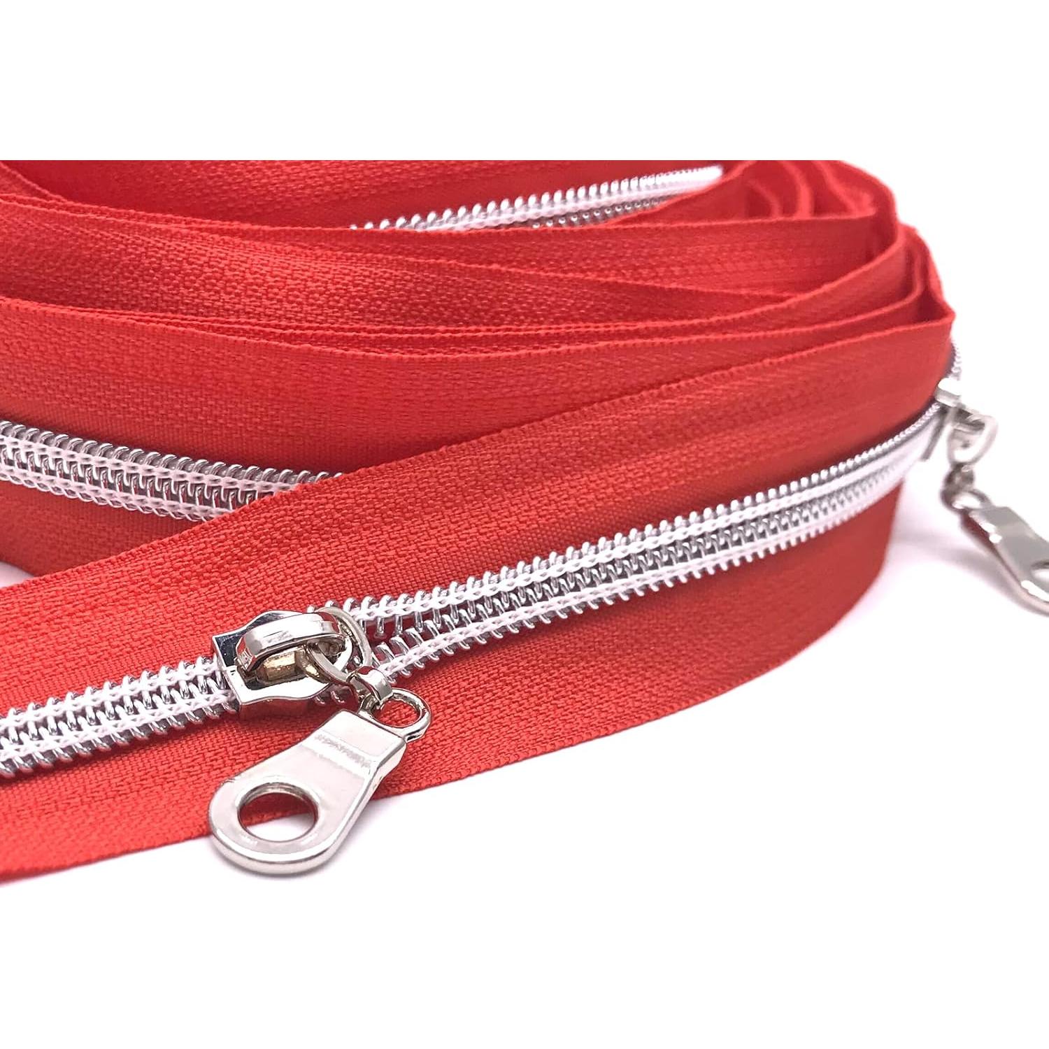 Tiradores de Cremallera Goyunwell #5 Plata 50pcs Metal Nylon