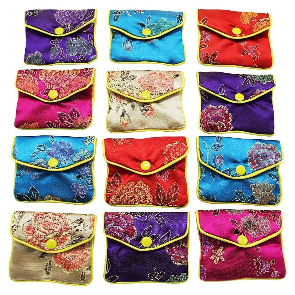 Bolsa de Regalo de Joyería de Seda MorTime - 12 Piezas 10x8cm