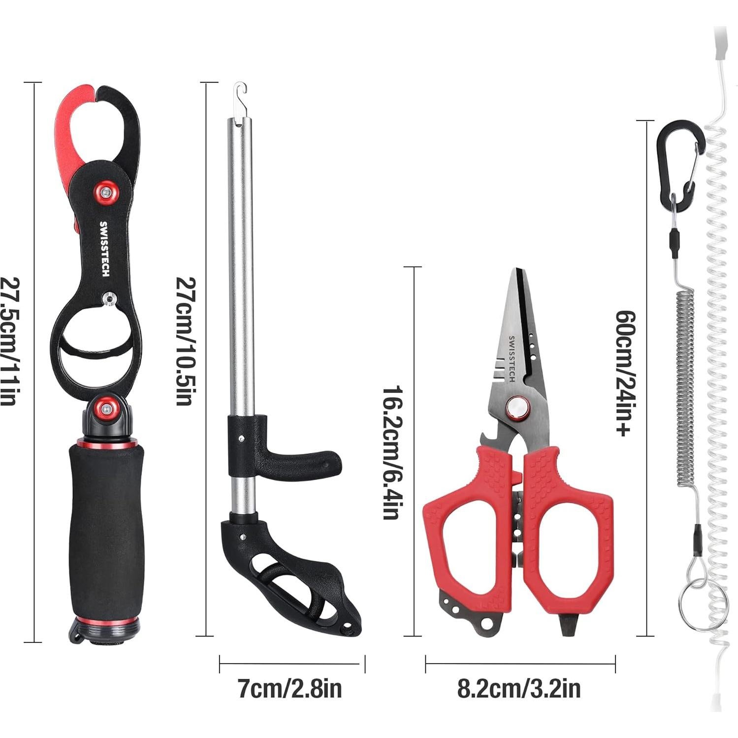 Kit de Herramientas de Pesca Swiss Tech 3PCS con Balanza y Tijeras