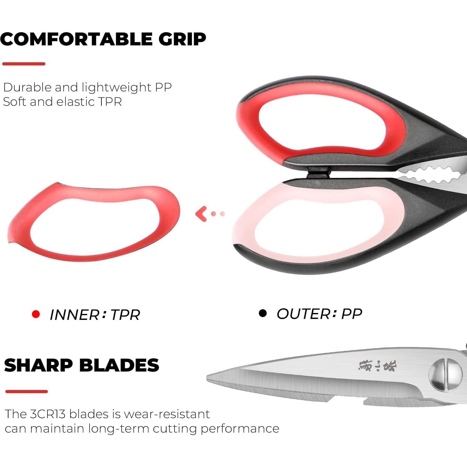 Tijeras de Cocina Zhang Xiao Quan 22.5 cm Acero Inoxidable