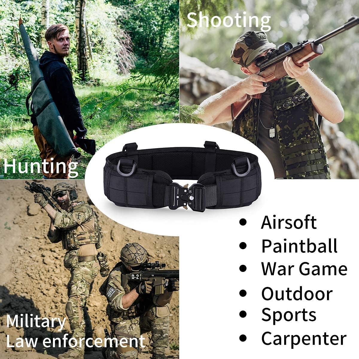 Cinturón Táctico Molle HLYQE Verde Militar Ajustable