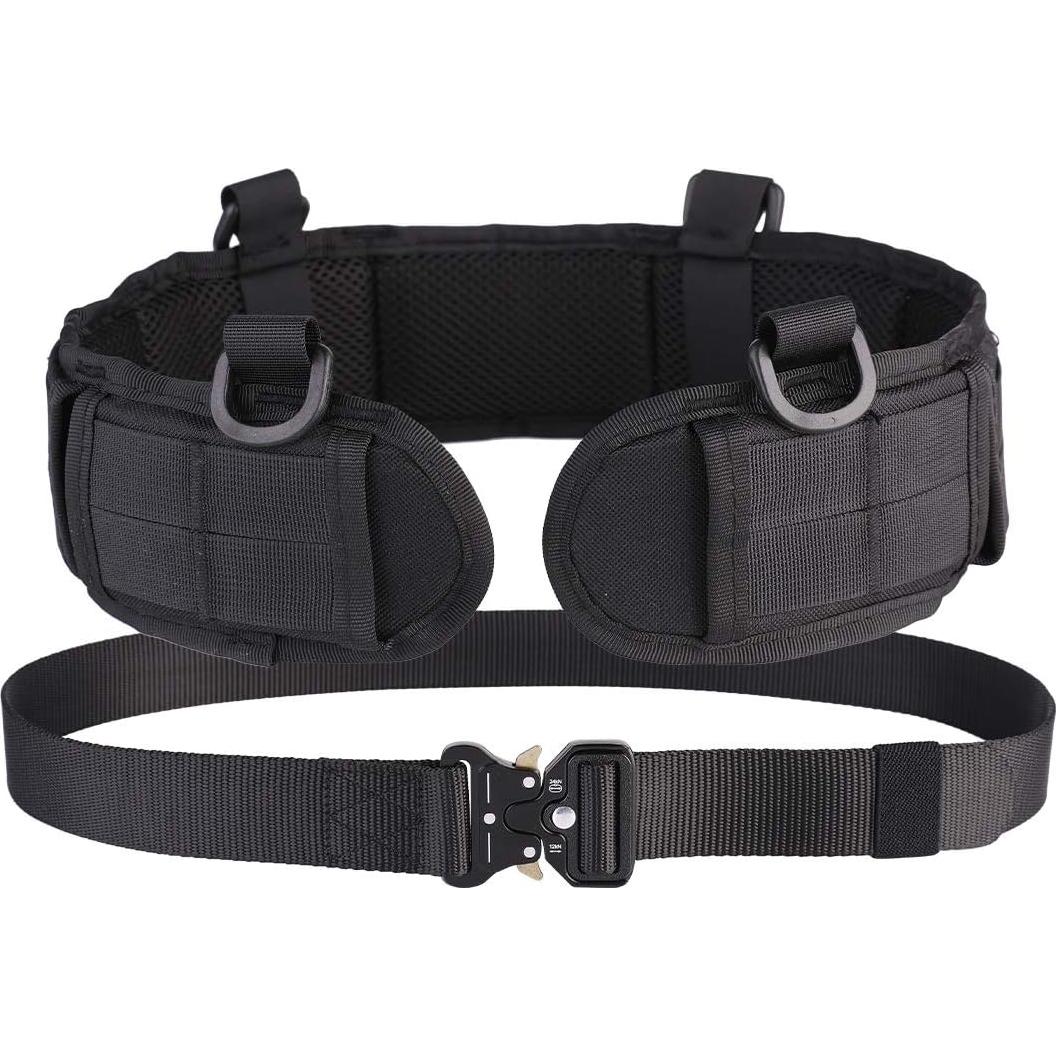 Cinturón Táctico Molle HLYQE Verde Militar Ajustable