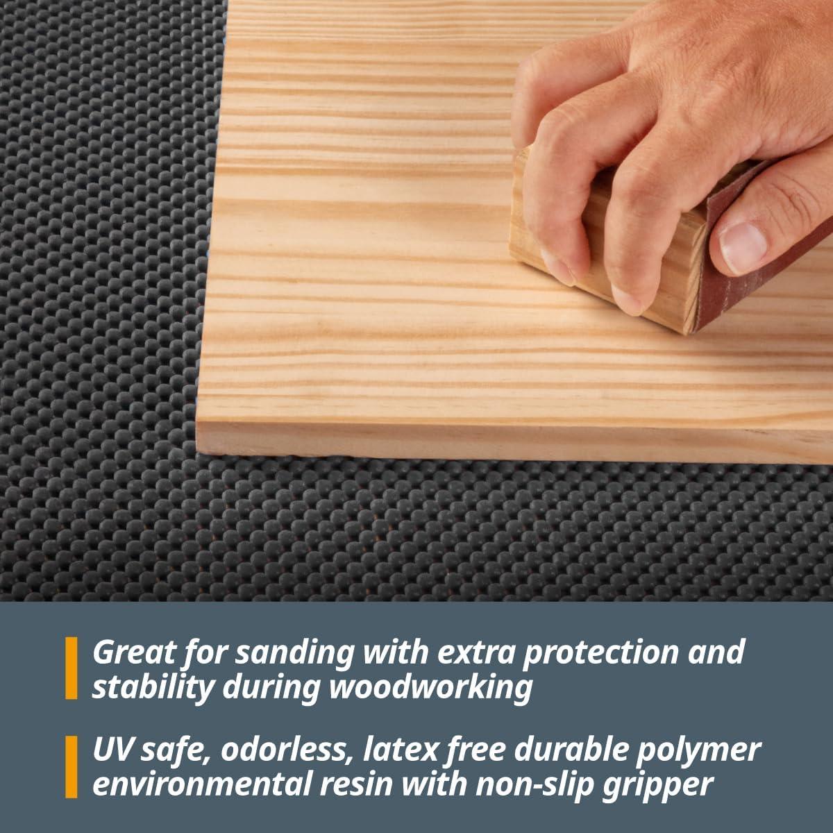 Alfombrilla Antideslizante POWERTEC 61x122 cm 2PK para Carpintería