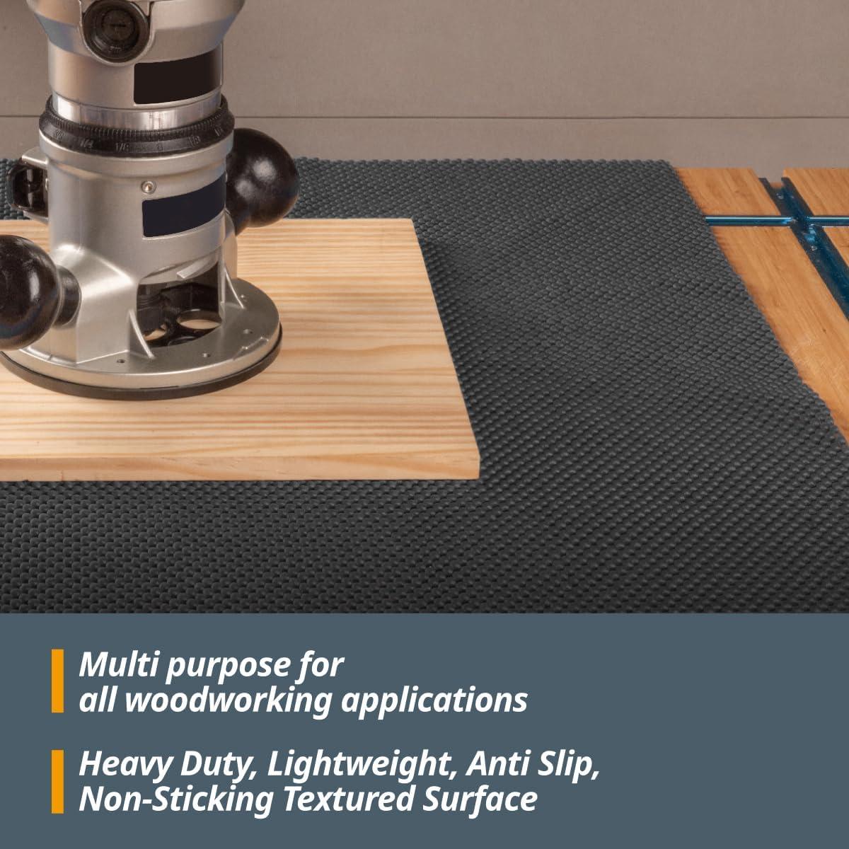 Alfombrilla Antideslizante POWERTEC 61x122 cm 2PK para Carpintería
