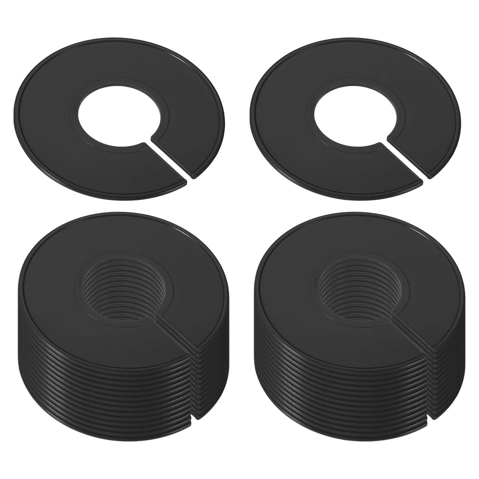 Divisores de Ropa PATIKIL, 30 Piezas, Negro, 90mm