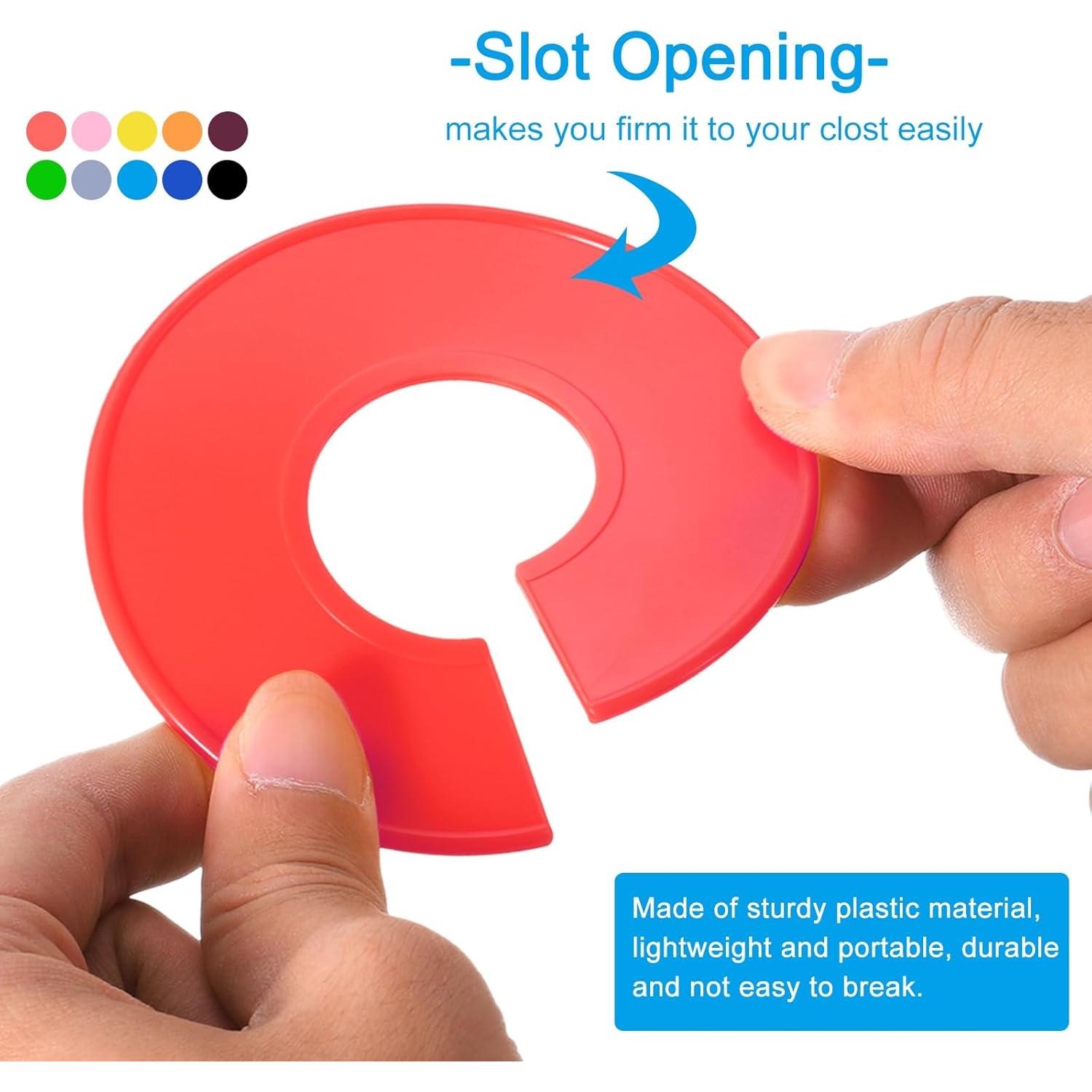 Divisores de Ropa PATIKIL, 30 Piezas, Negro, 90mm