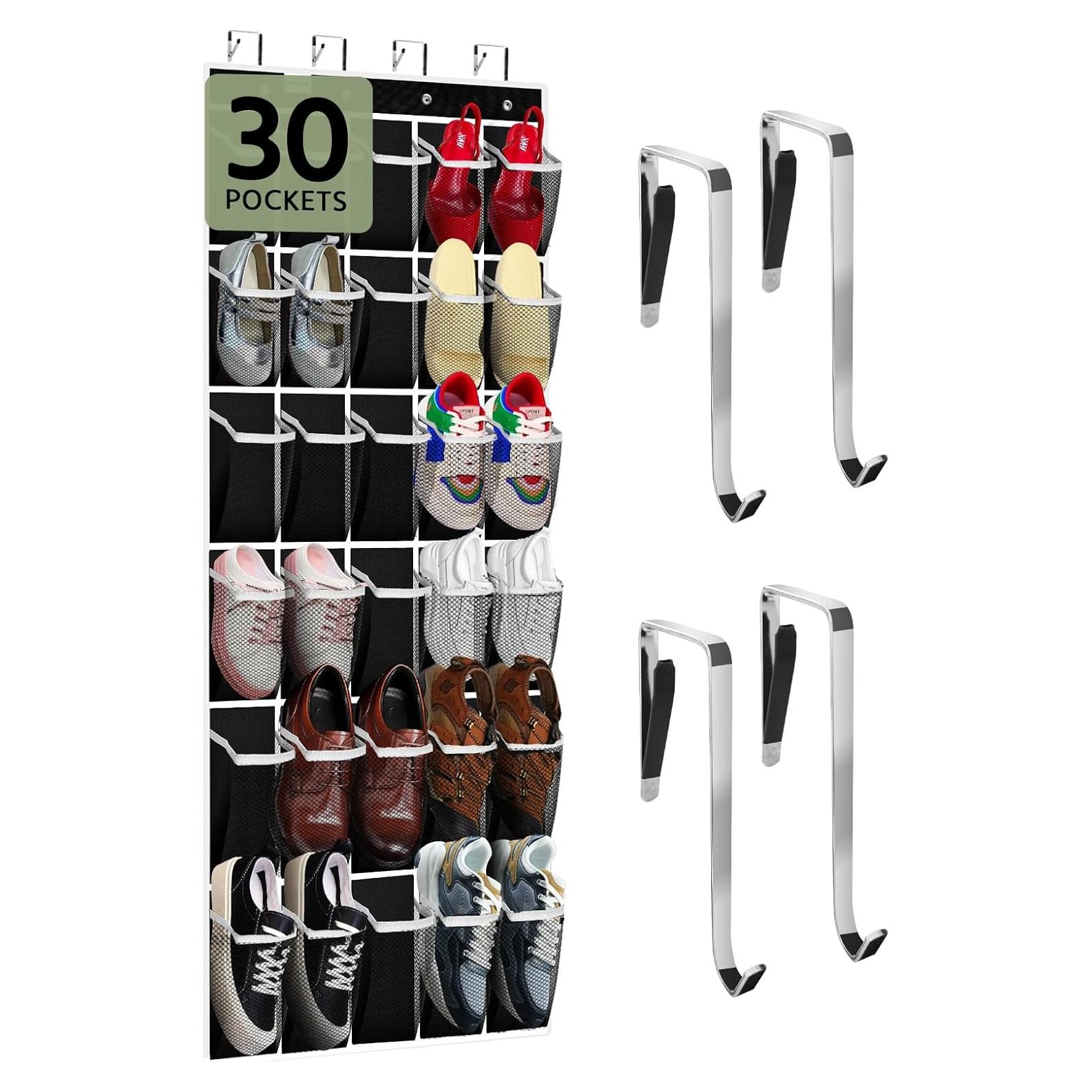 Organizador de Zapatos PAULONE Colgante para Puerta 30 Bolsillos