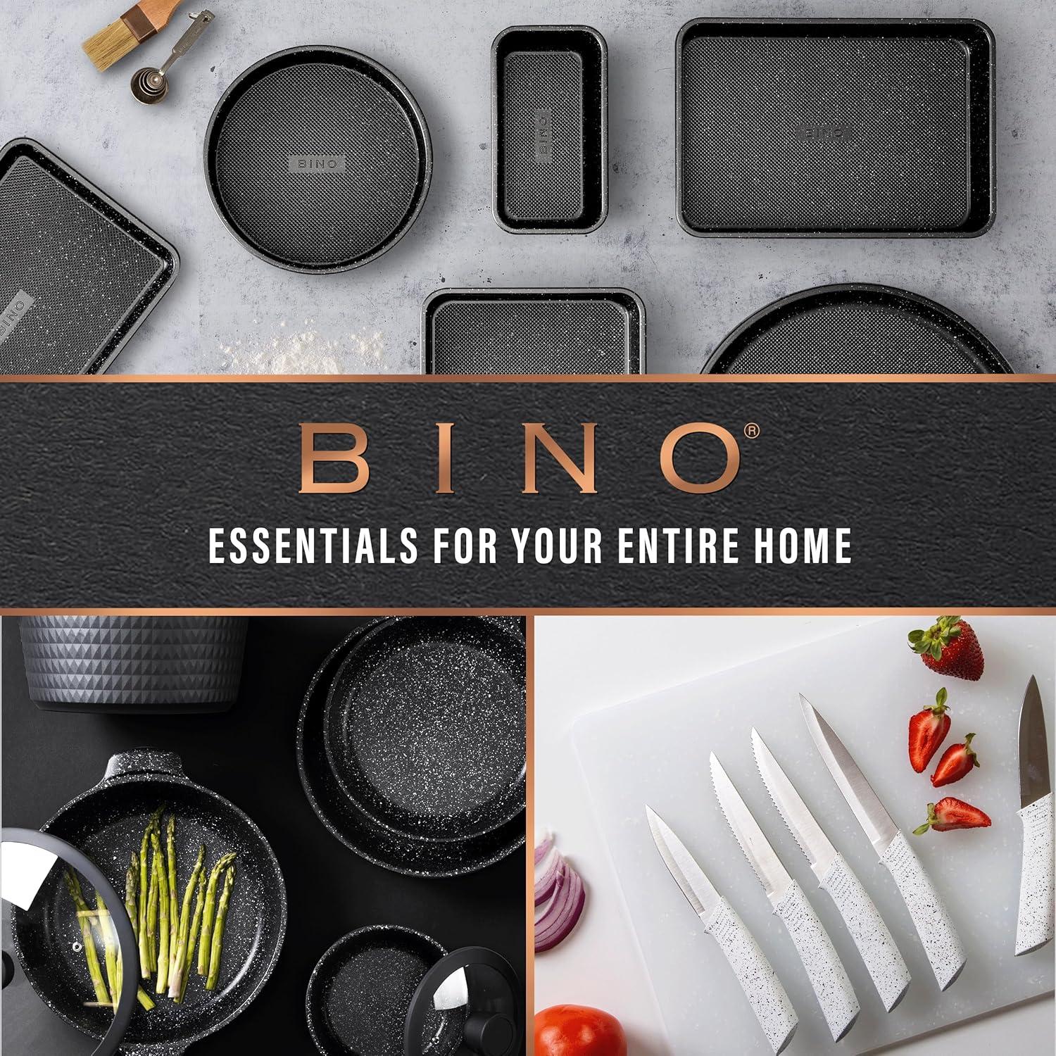 Cestas de Almacenamiento BINO 2PK Grande Plástico Negro