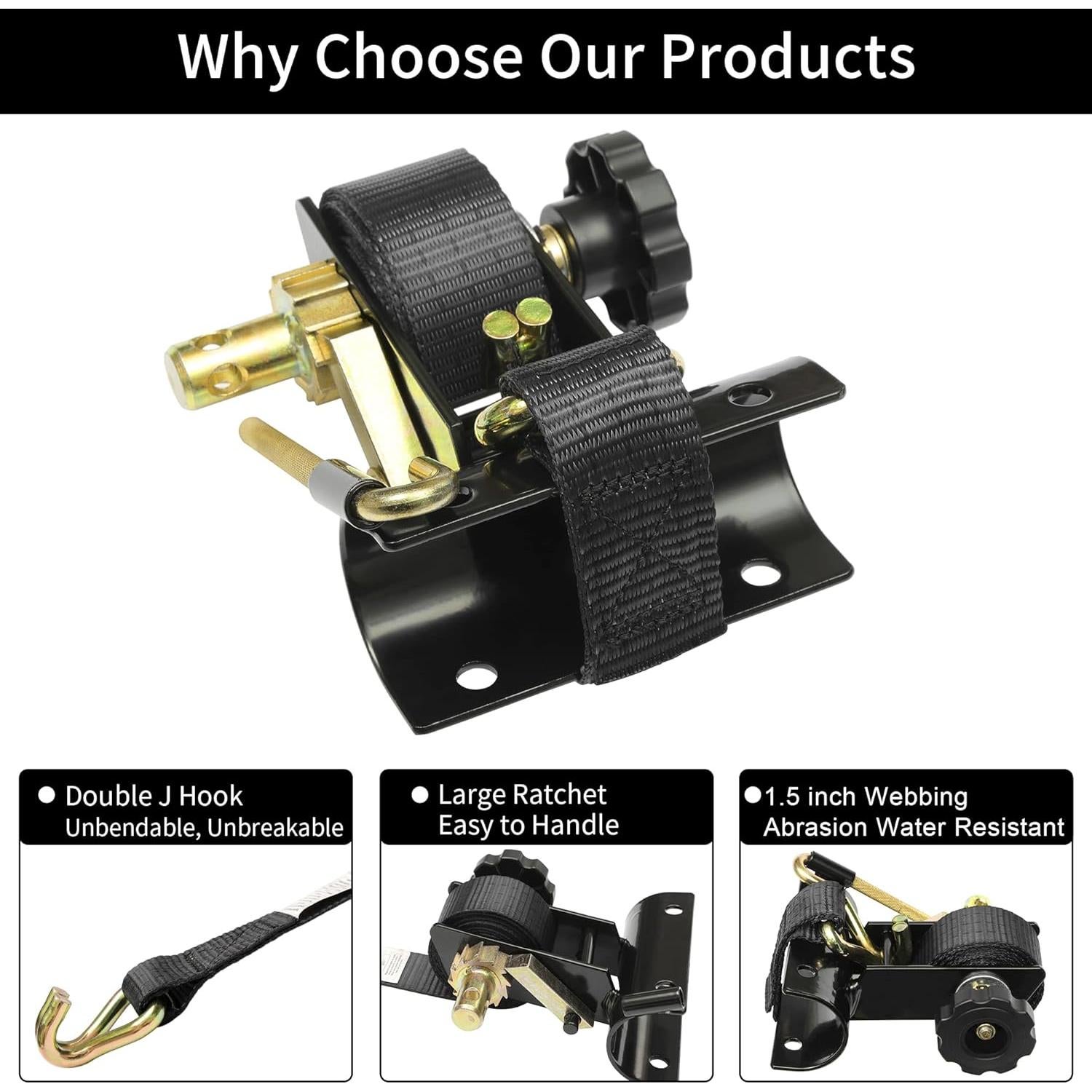 Correas de Amarre Gledewen 2.3m con Gancho en J 500 lbs