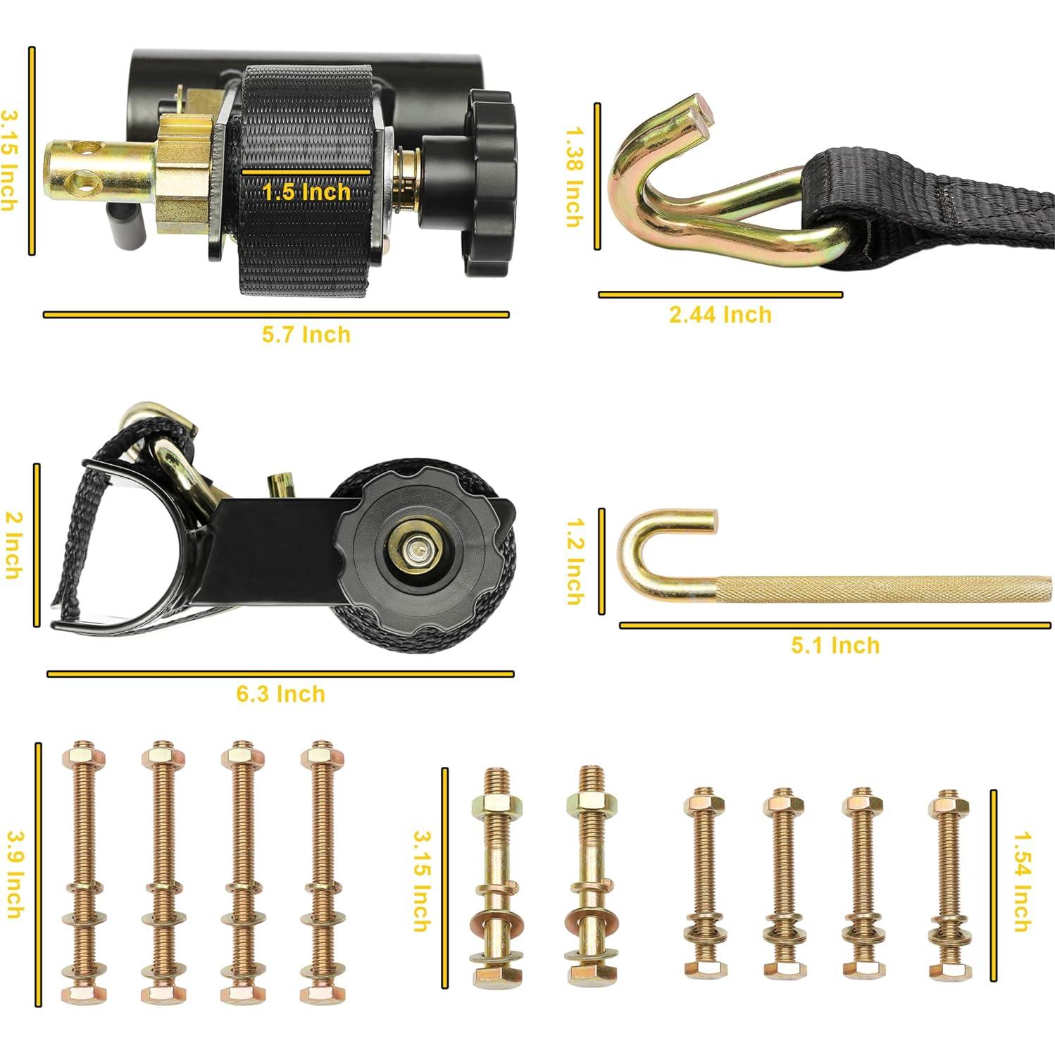 Correas de Amarre Gledewen 2.3m con Gancho en J 500 lbs