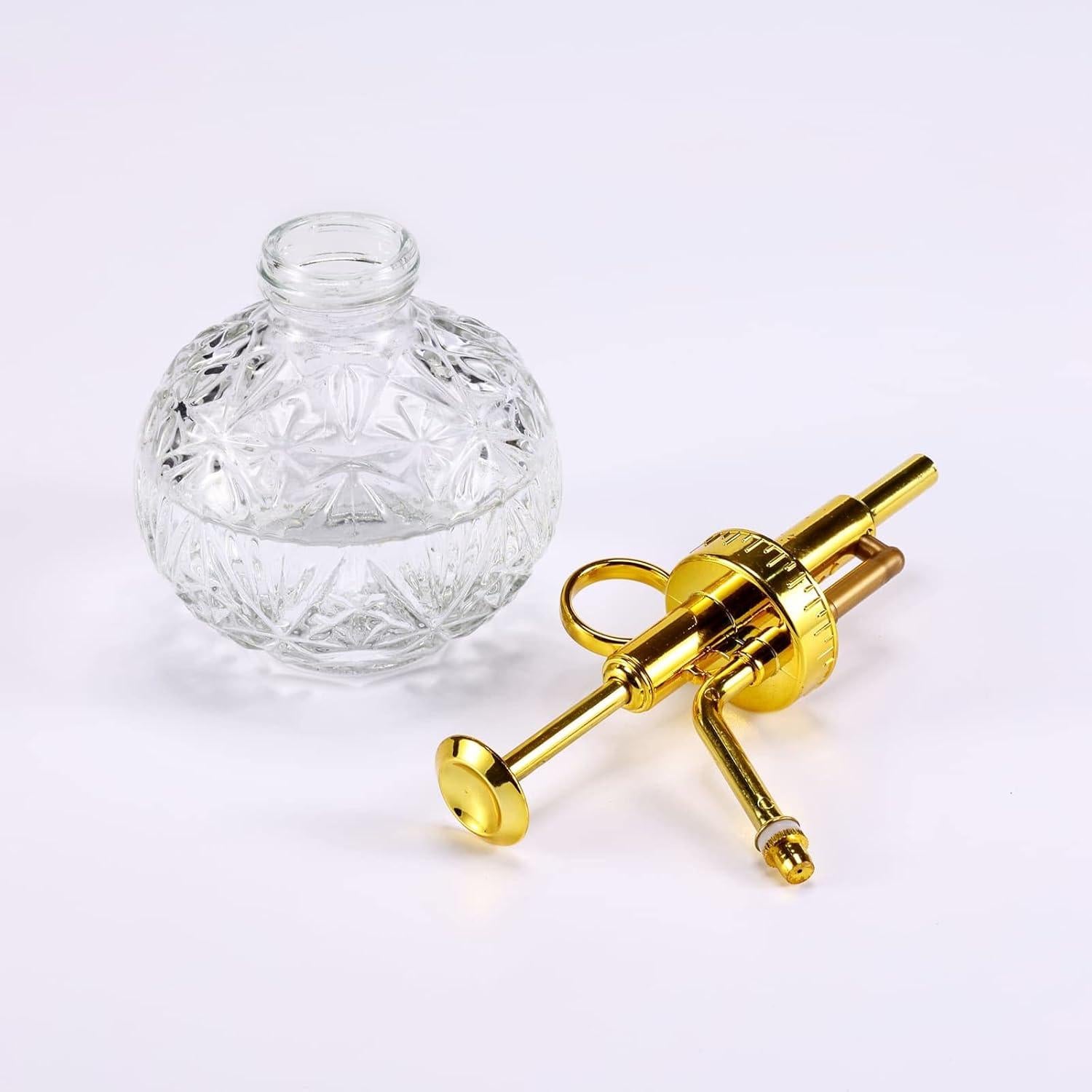 Botella de Spray para Plantas Aebor de Vidrio 207 ml Dorada