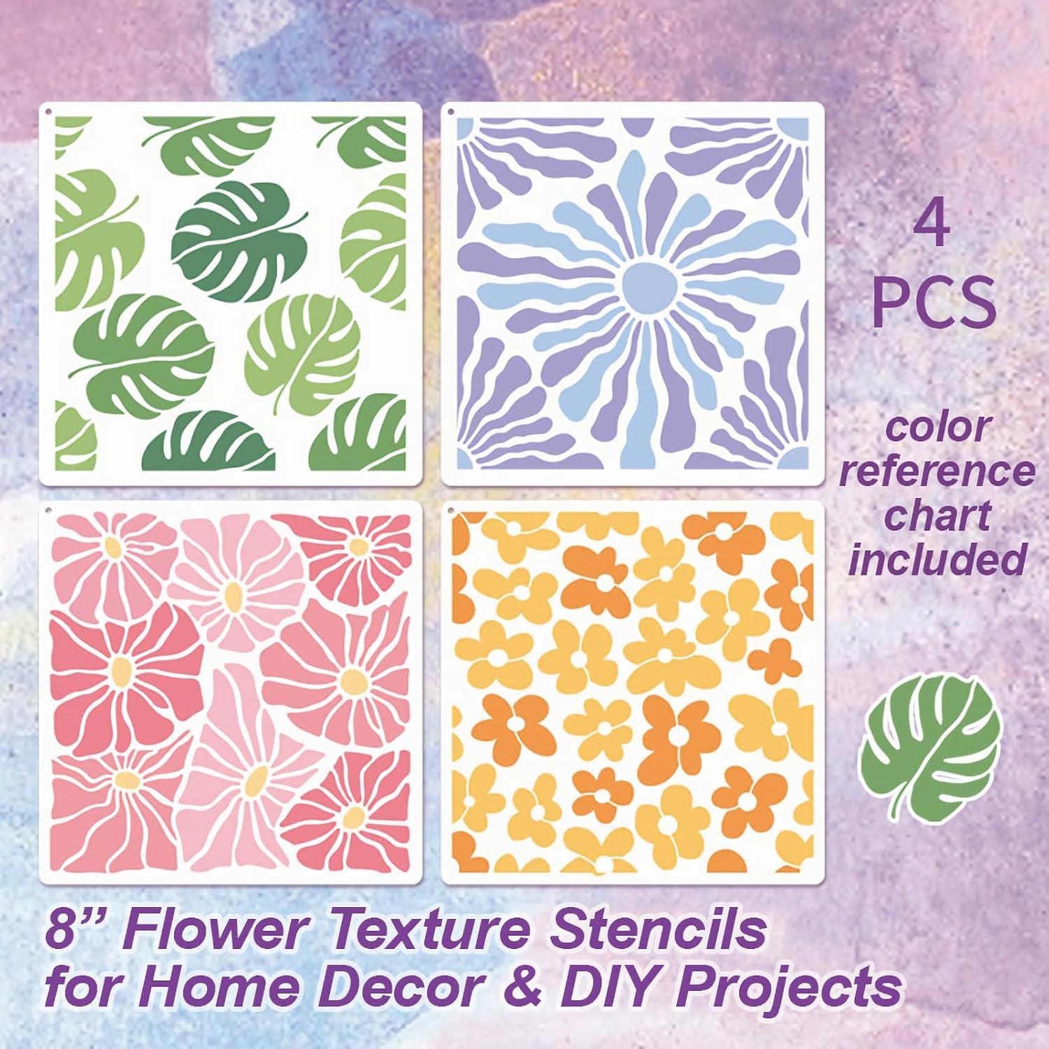 Plantillas de Pared Reutilizables Felixcraft 20x20 cm 4 Piezas