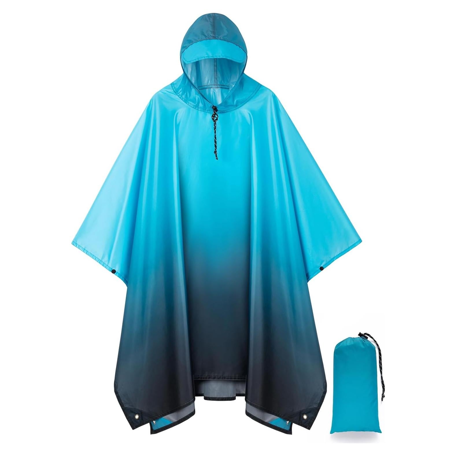 Impermeable Plegable Unisex Ultra-Ligero 100% Poliéster