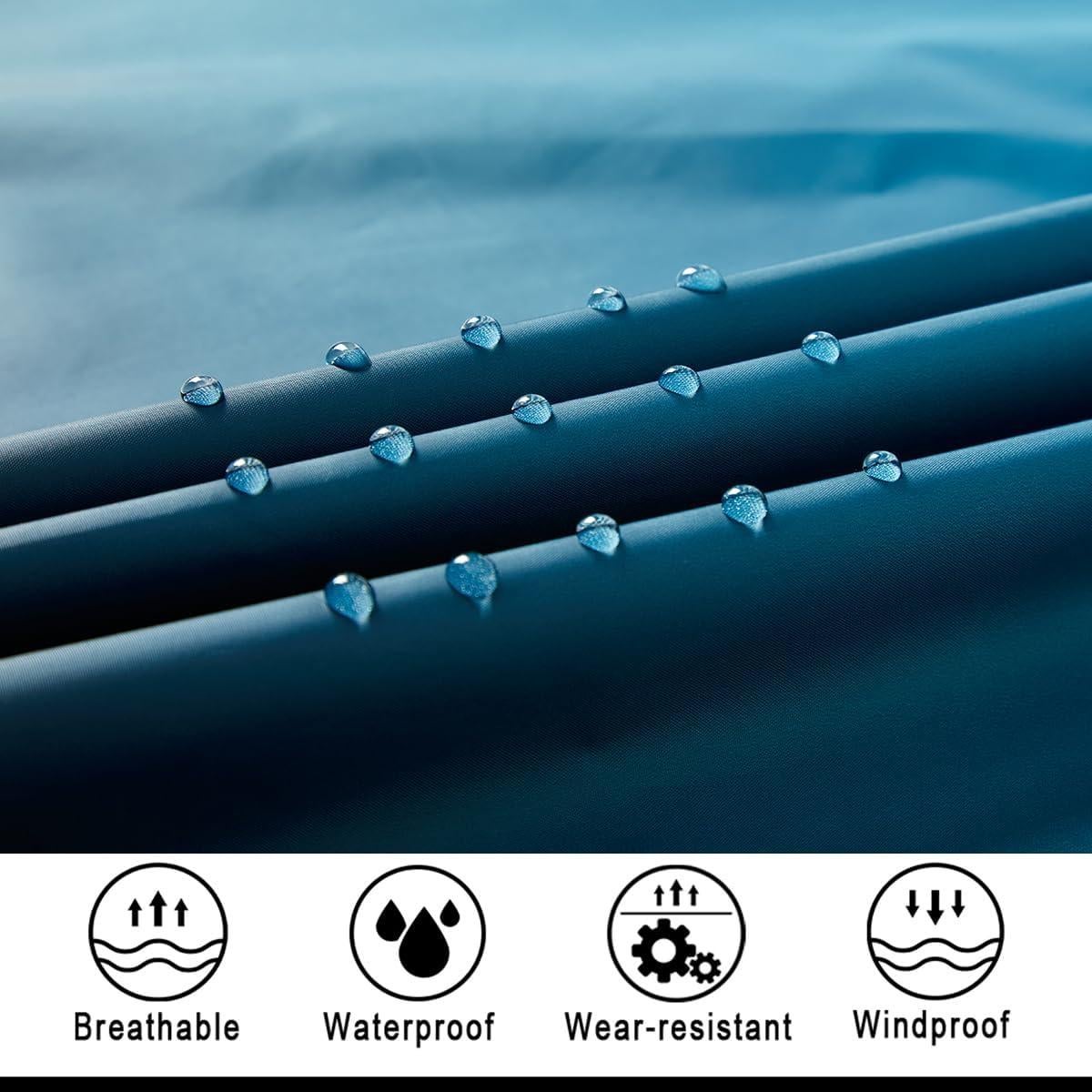 Impermeable Plegable Unisex Ultra-Ligero 100% Poliéster