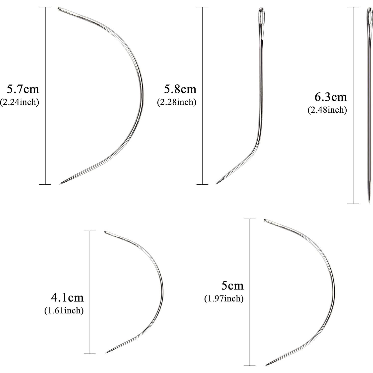 Lusecarl Set Agujas y Hilo para Extensiones de Cabello 10+3