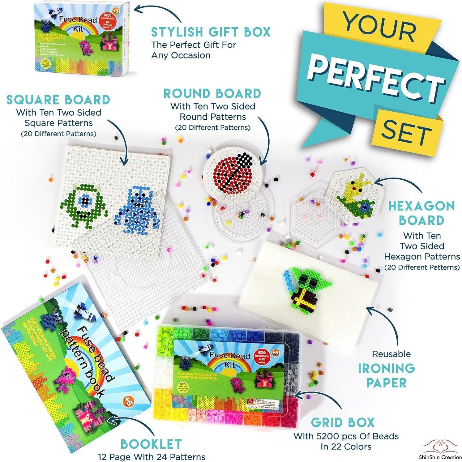 Kit de Cuentas de Fusión Grande ShinShin Creation - 5200 Piezas