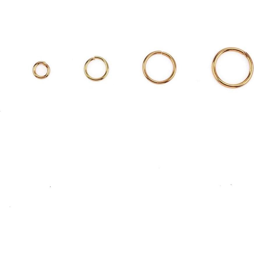 Anillas Abiertas Doradas Beadia 0.6x4mm 1000pcs Joyería DIY