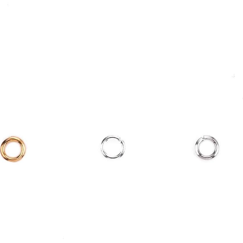 Anillas Abiertas Doradas Beadia 0.6x4mm 1000pcs Joyería DIY