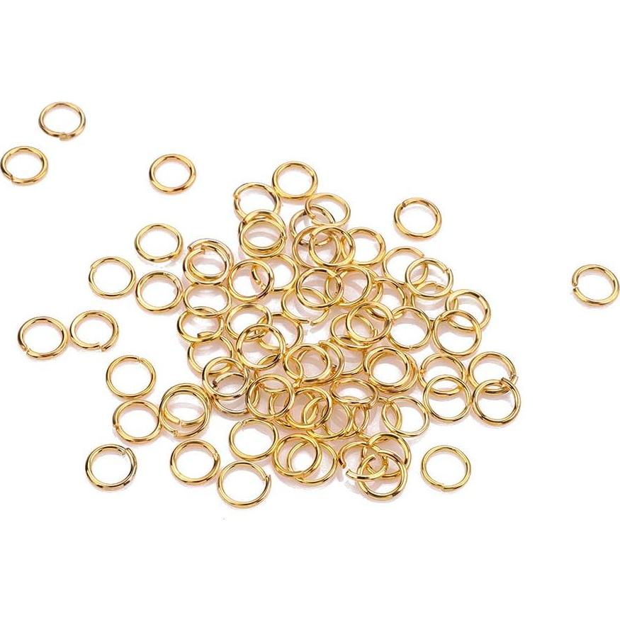 Anillas Abiertas Doradas Beadia 0.6x4mm 1000pcs Joyería DIY