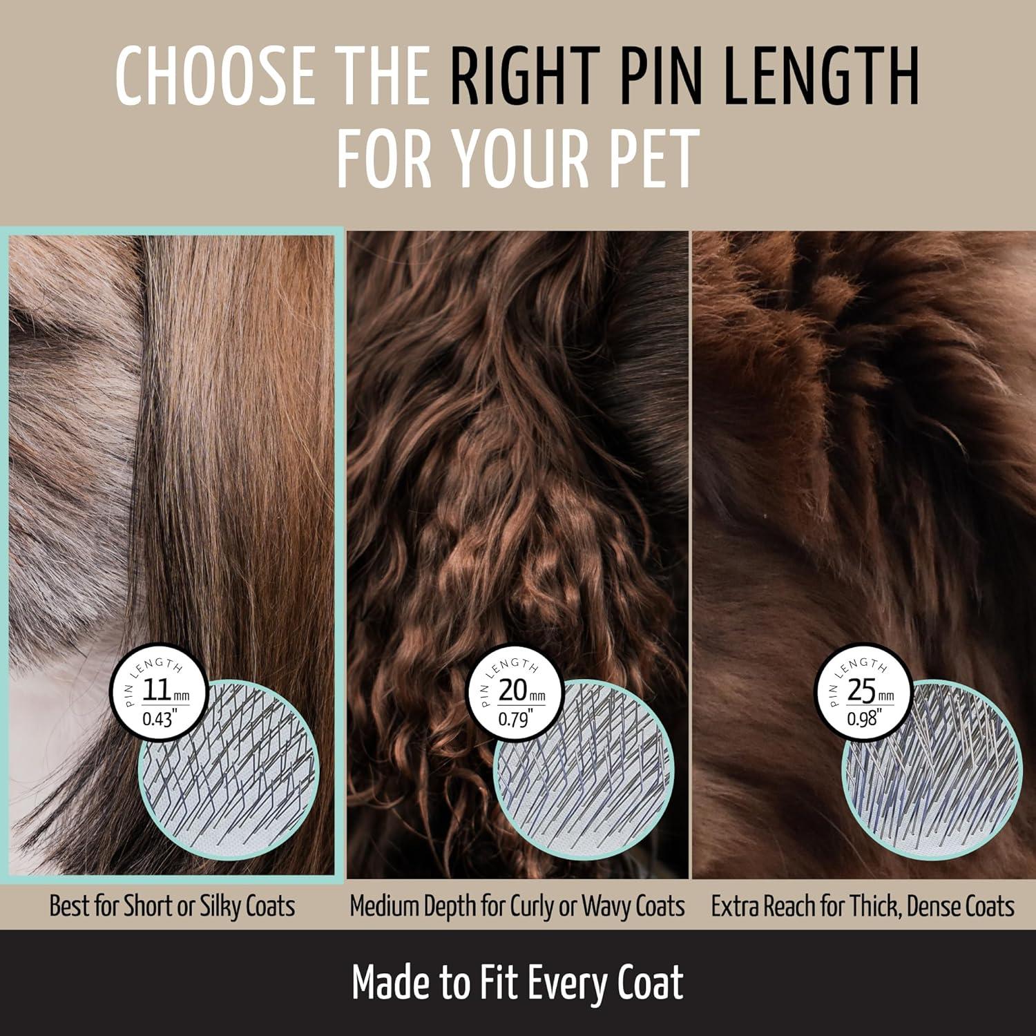 Cepillo Slicker Tauro Pro Line Verde Menta para Perros y Gatos