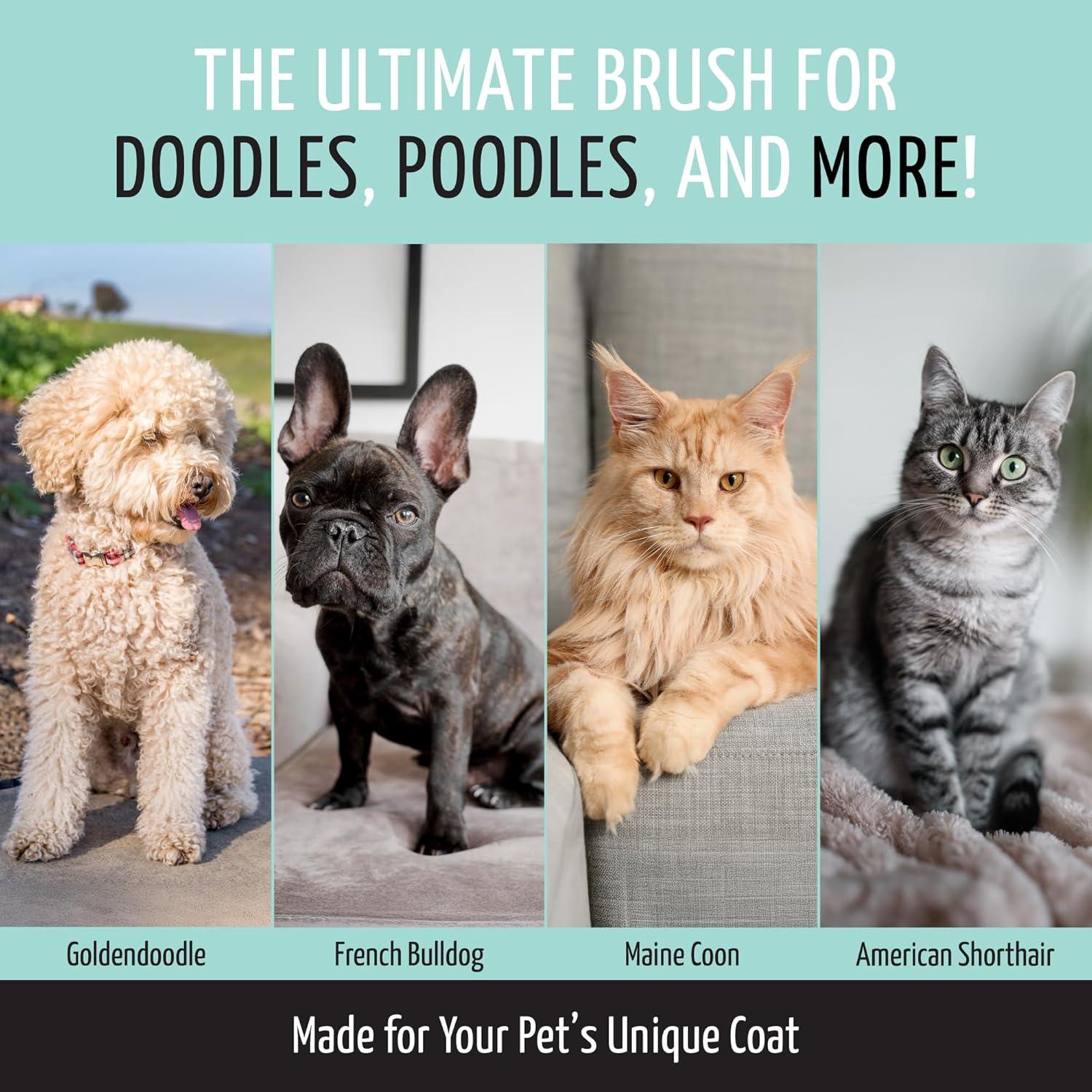 Cepillo Slicker Tauro Pro Line Verde Menta para Perros y Gatos