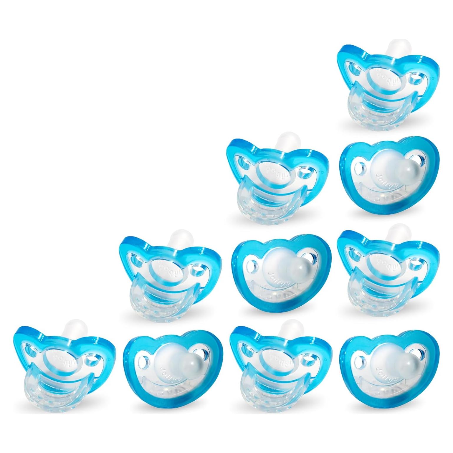 Chupete ortodóntico RaZbaby JollyPop 10 unidades azul