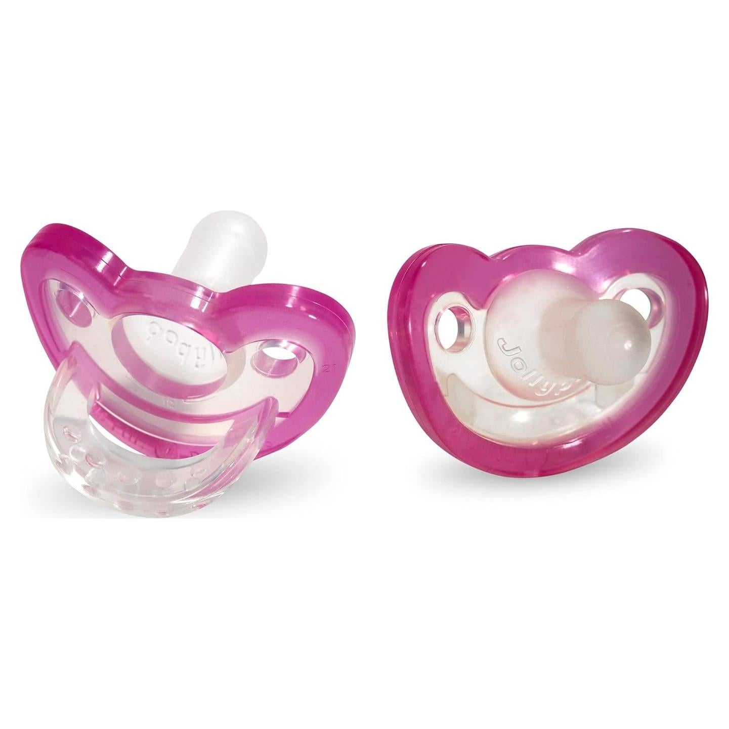 Chupete RaZbaby JollyPop Rosa Ortodóntico 100% Silicona