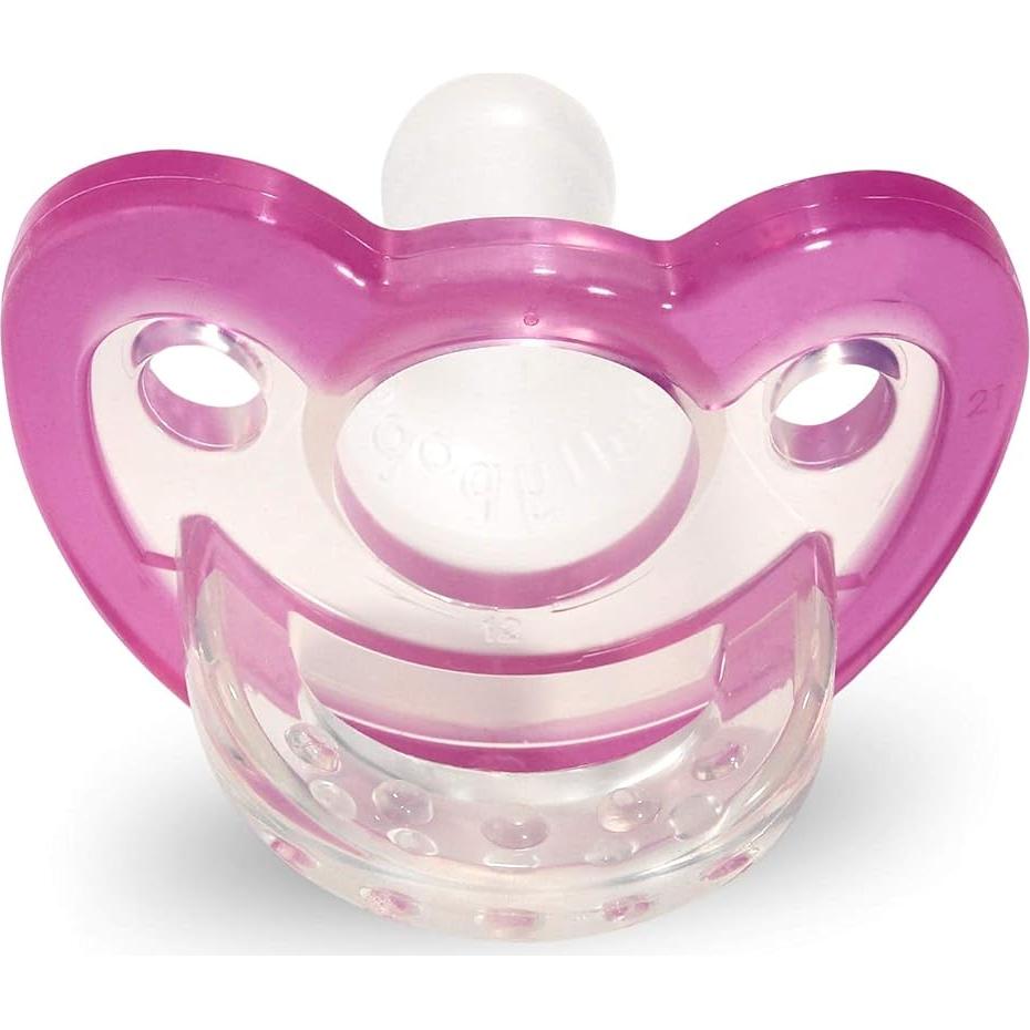 Chupete RaZbaby JollyPop Rosa Ortodóntico 100% Silicona