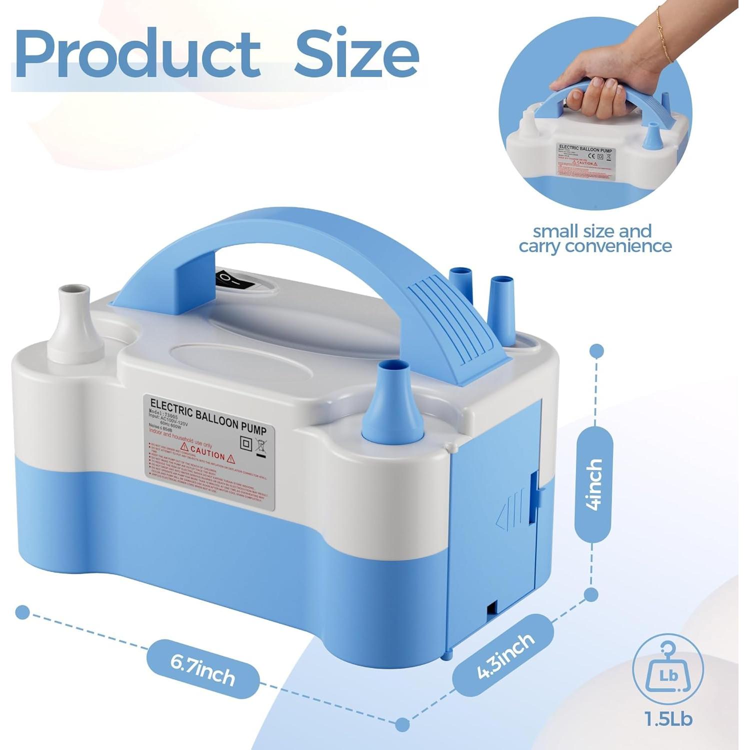 Bomba de Aire Eléctrica DECOCKRAT Doble Boquilla 600W