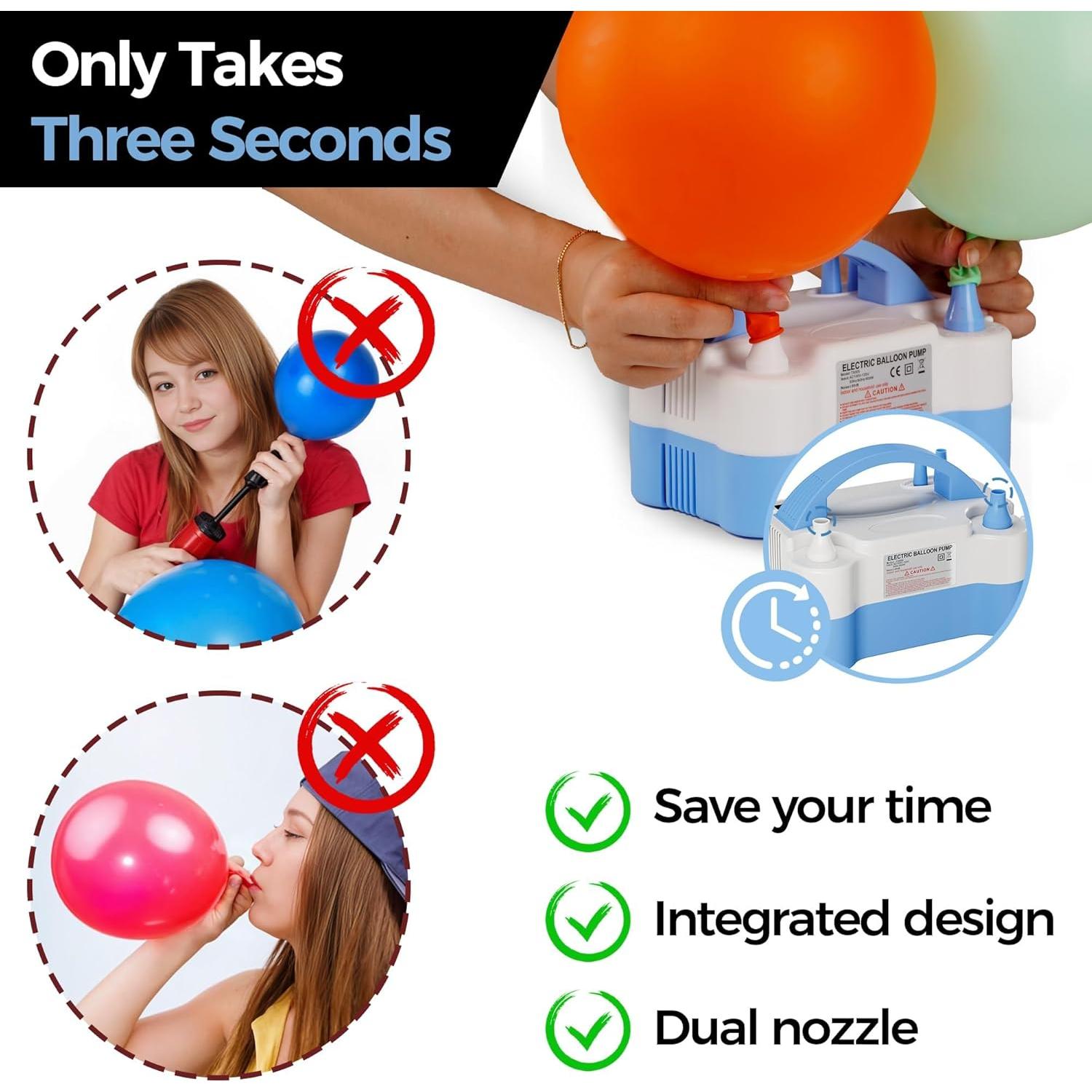 Bomba de Aire Eléctrica DECOCKRAT Doble Boquilla 600W