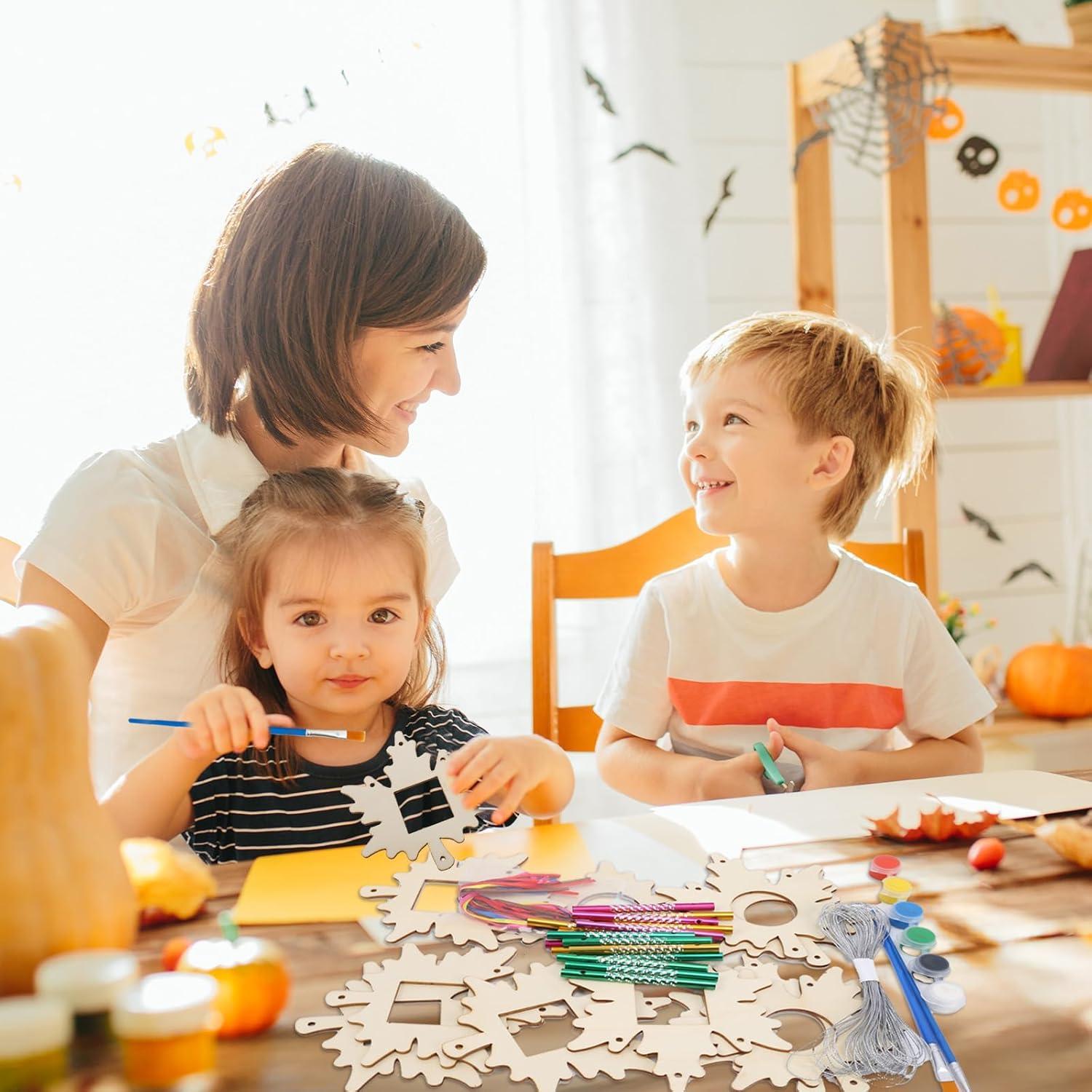 Kit de Manualidades de Otoño Fennoral - Campanas de Viento Hoja de Arce