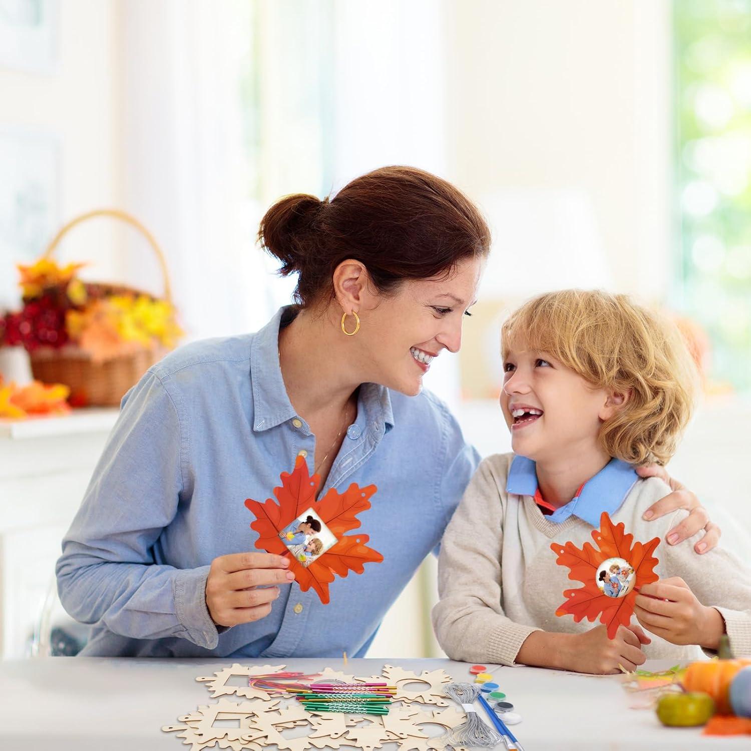 Kit de Manualidades de Otoño Fennoral - Campanas de Viento Hoja de Arce