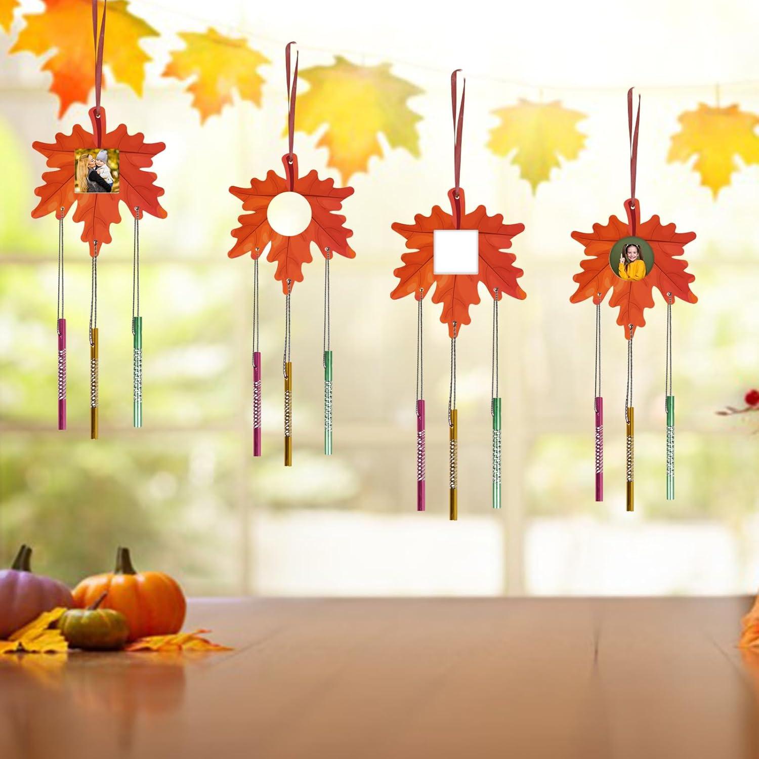 Kit de Manualidades de Otoño Fennoral - Campanas de Viento Hoja de Arce