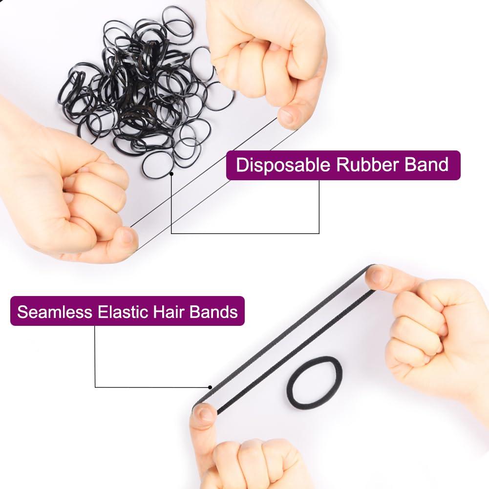 260PCS Juego de Accesorios para Cabello Negro 30cm 100 Pasadores