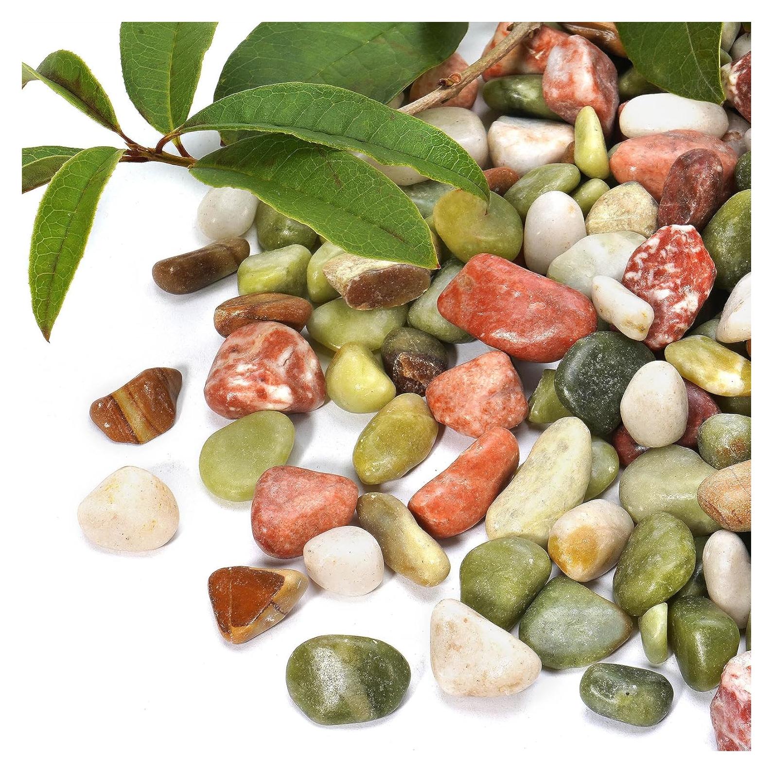 Piedras Decorativas Naturales RUOJAS 1.1 kg 1.27 cm para Plantas