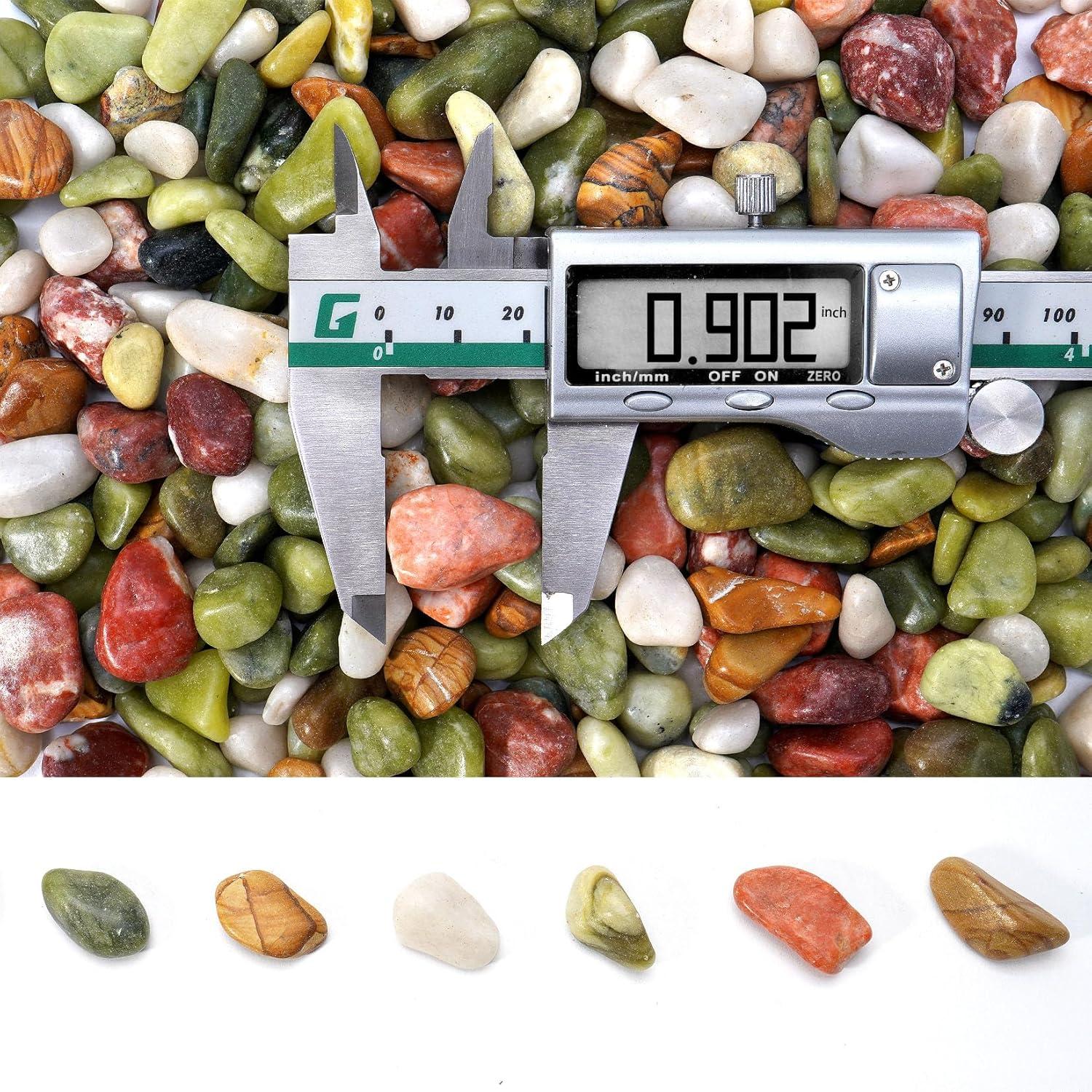 Piedras Decorativas Naturales RUOJAS 1.1 kg 1.27 cm para Plantas