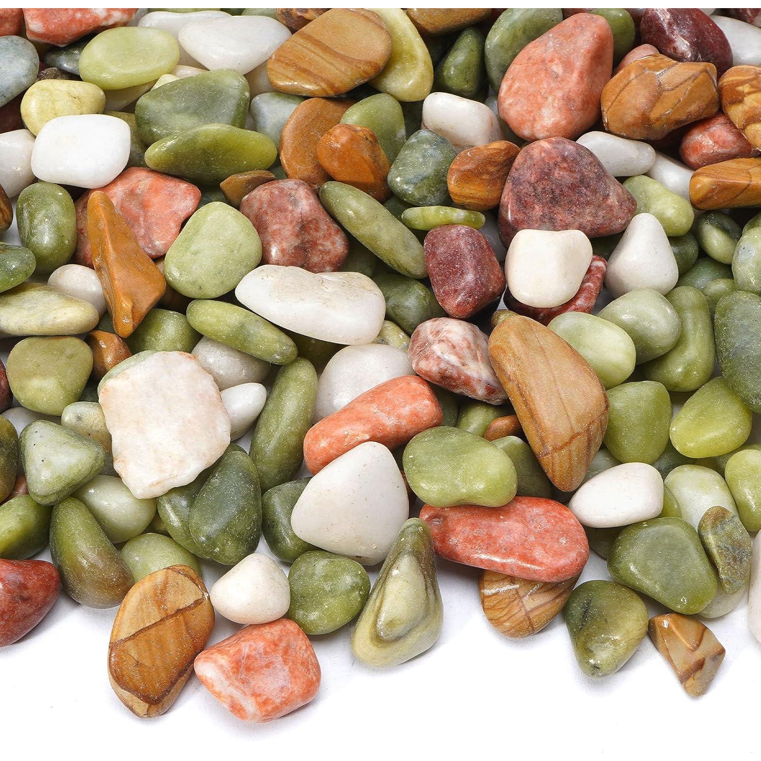 Piedras Decorativas Naturales RUOJAS 1.1 kg 1.27 cm para Plantas