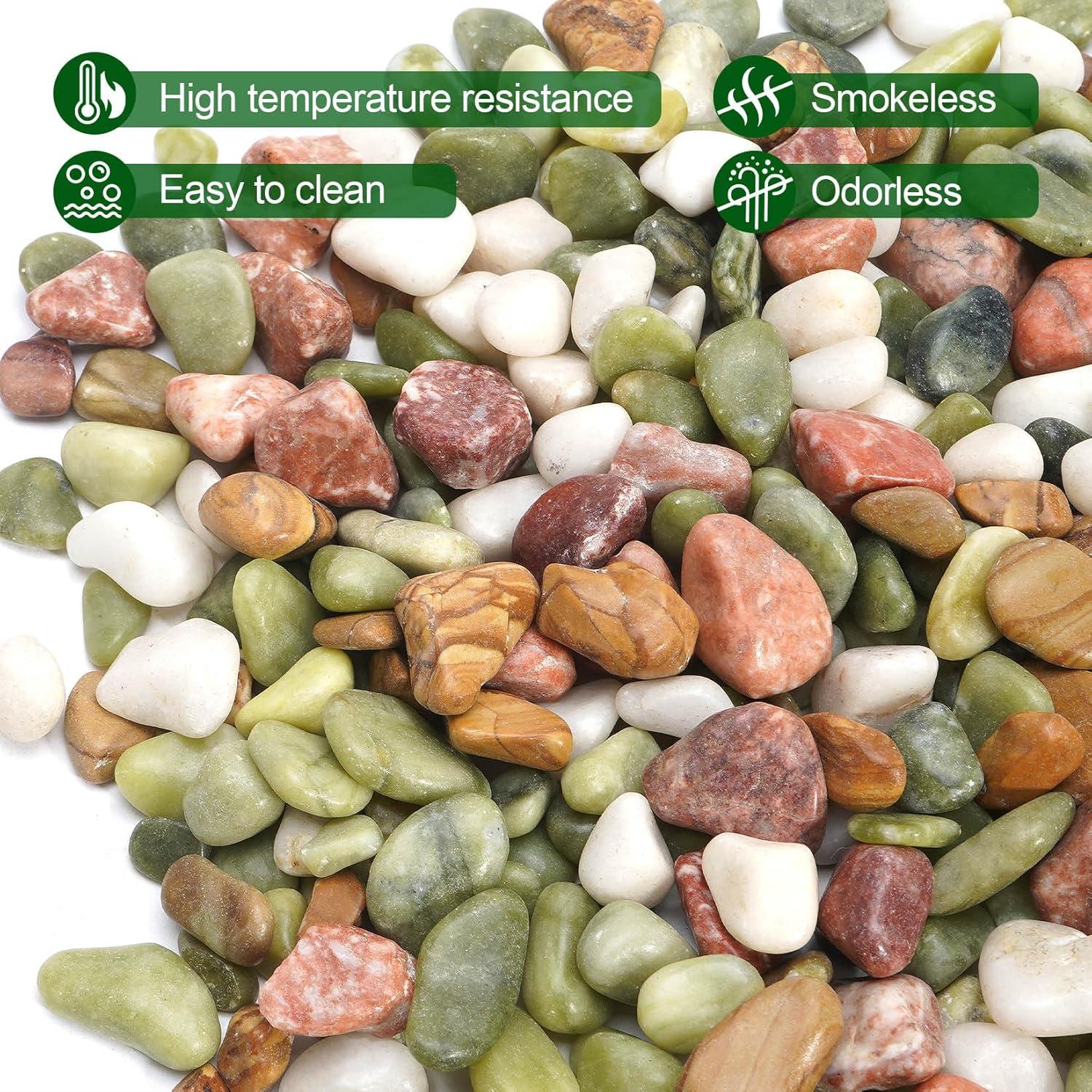 Piedras Decorativas Naturales RUOJAS 1.1 kg 1.27 cm para Plantas