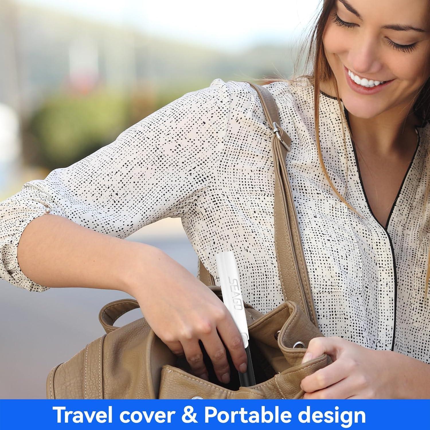 Cepillo de Dientes Eléctrico SEAGO Portátil 3 en 1 Negro