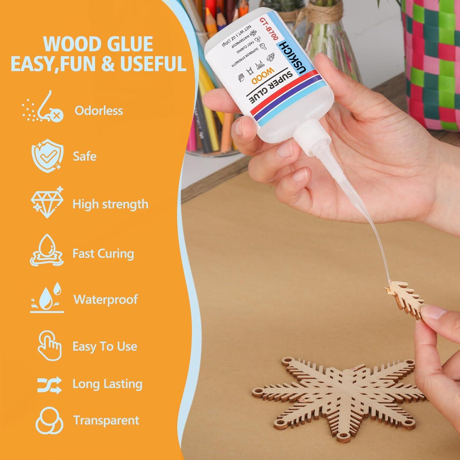 Super Glue USKICH para Carpintería 6 x 29.57 ml - Cianoacrilato